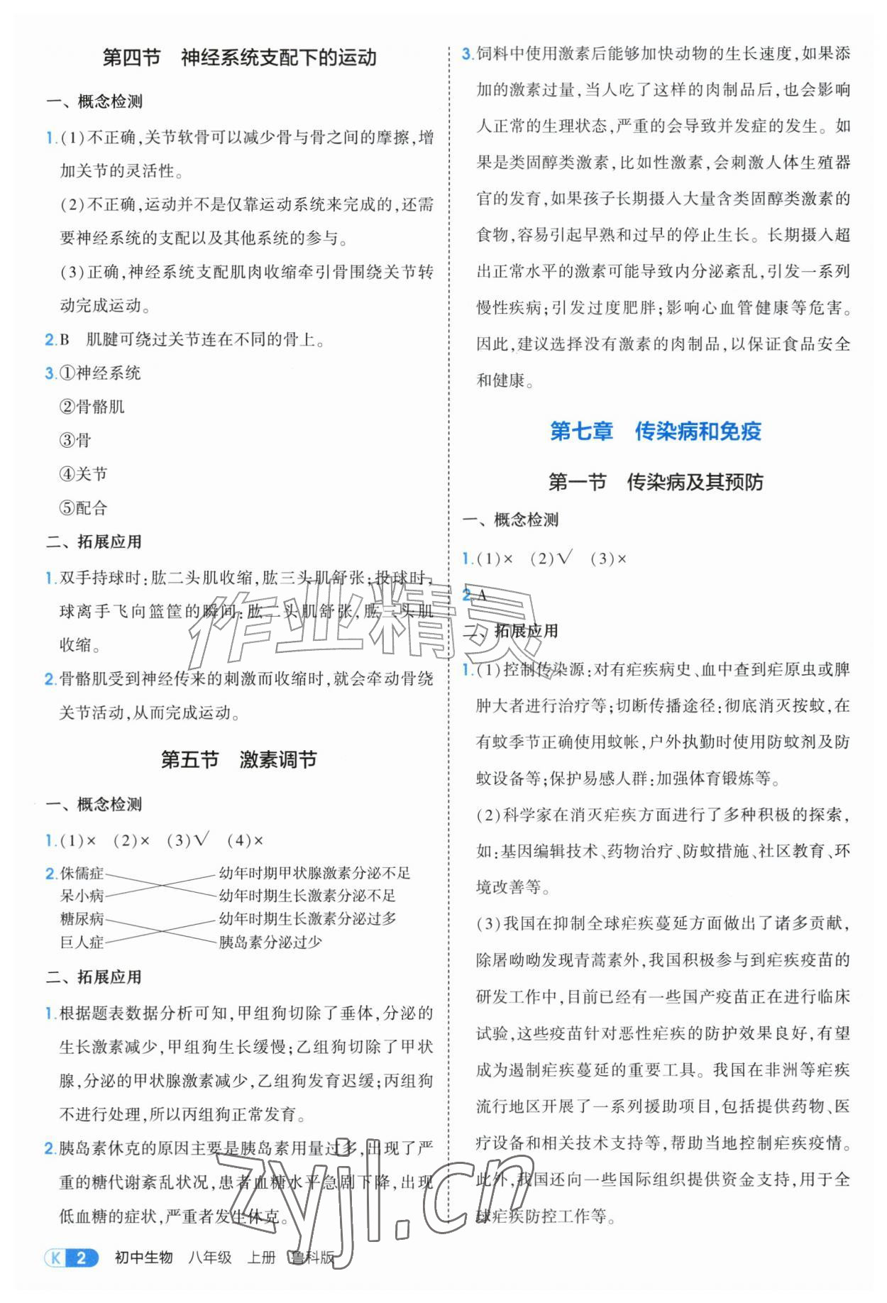 2026年教材课本八年级生物上册鲁科版54制&nbsp;第2页
