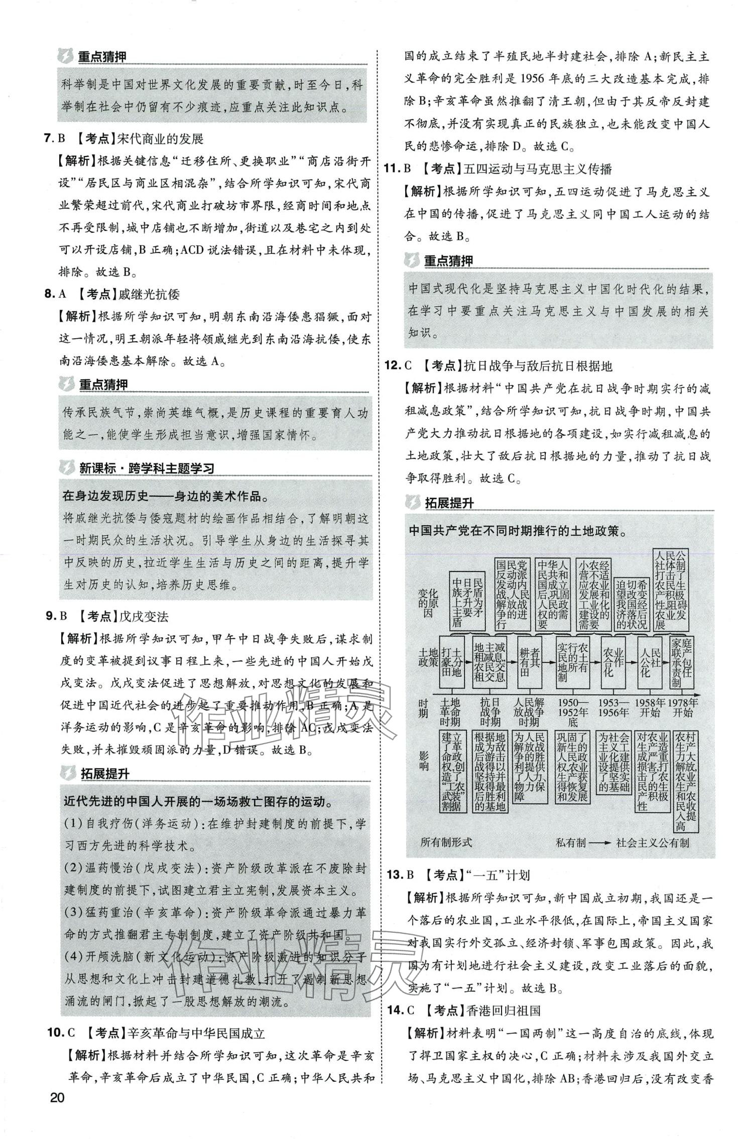 2024年中考導(dǎo)航東方出版社歷史河南專版 第20頁