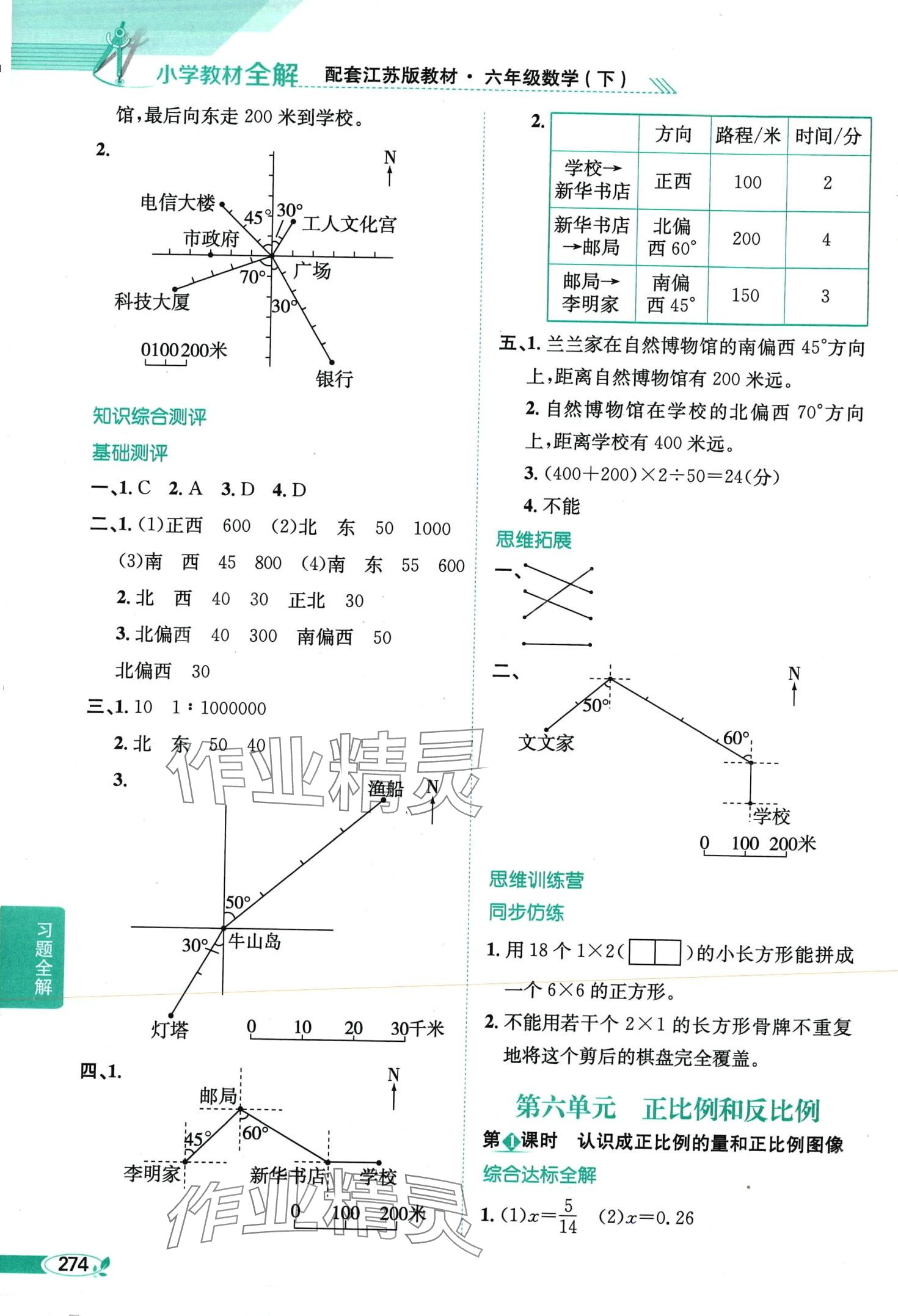 2024年教材全解六年級(jí)數(shù)學(xué)下冊(cè)蘇教版 第9頁(yè)