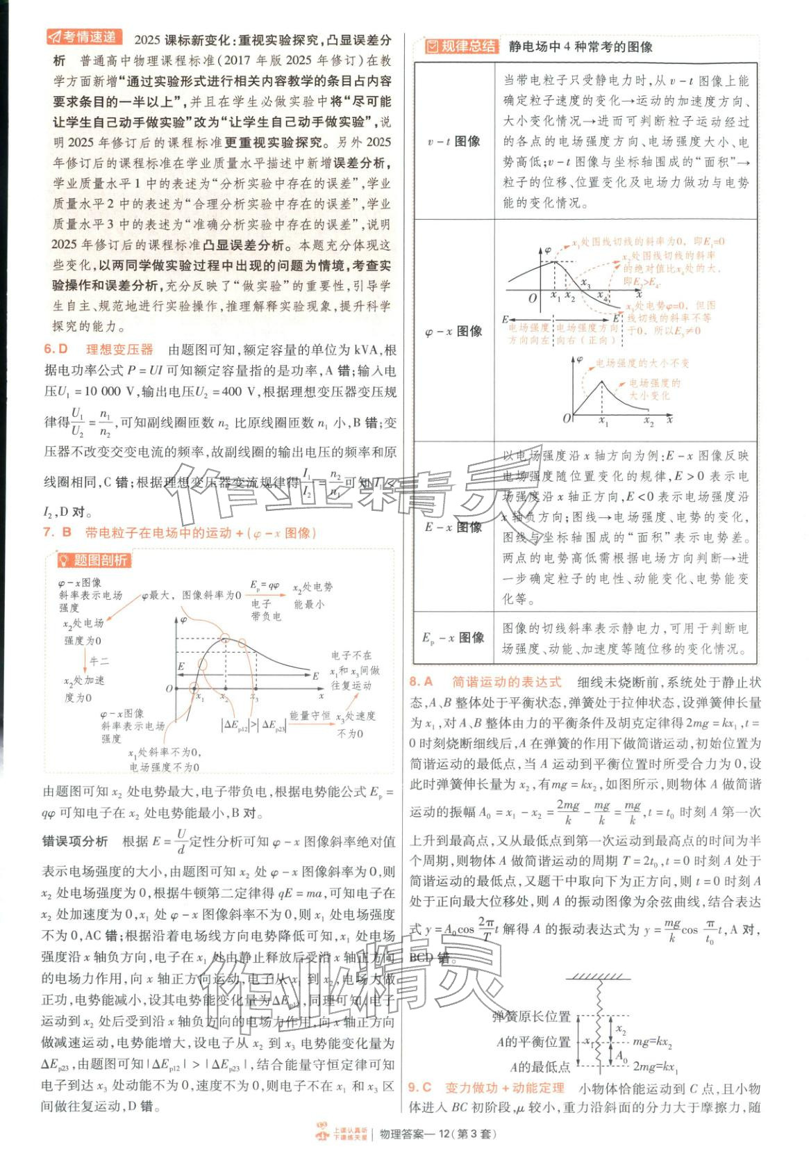 2026年金考卷特快專遞高中物理 第12頁