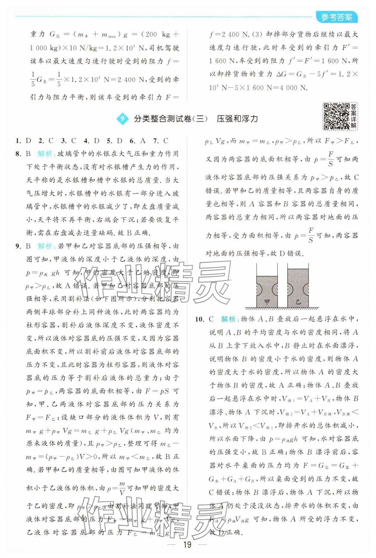 2025年亮點給力全優(yōu)卷霸八年級物理下冊蘇科版 第19頁