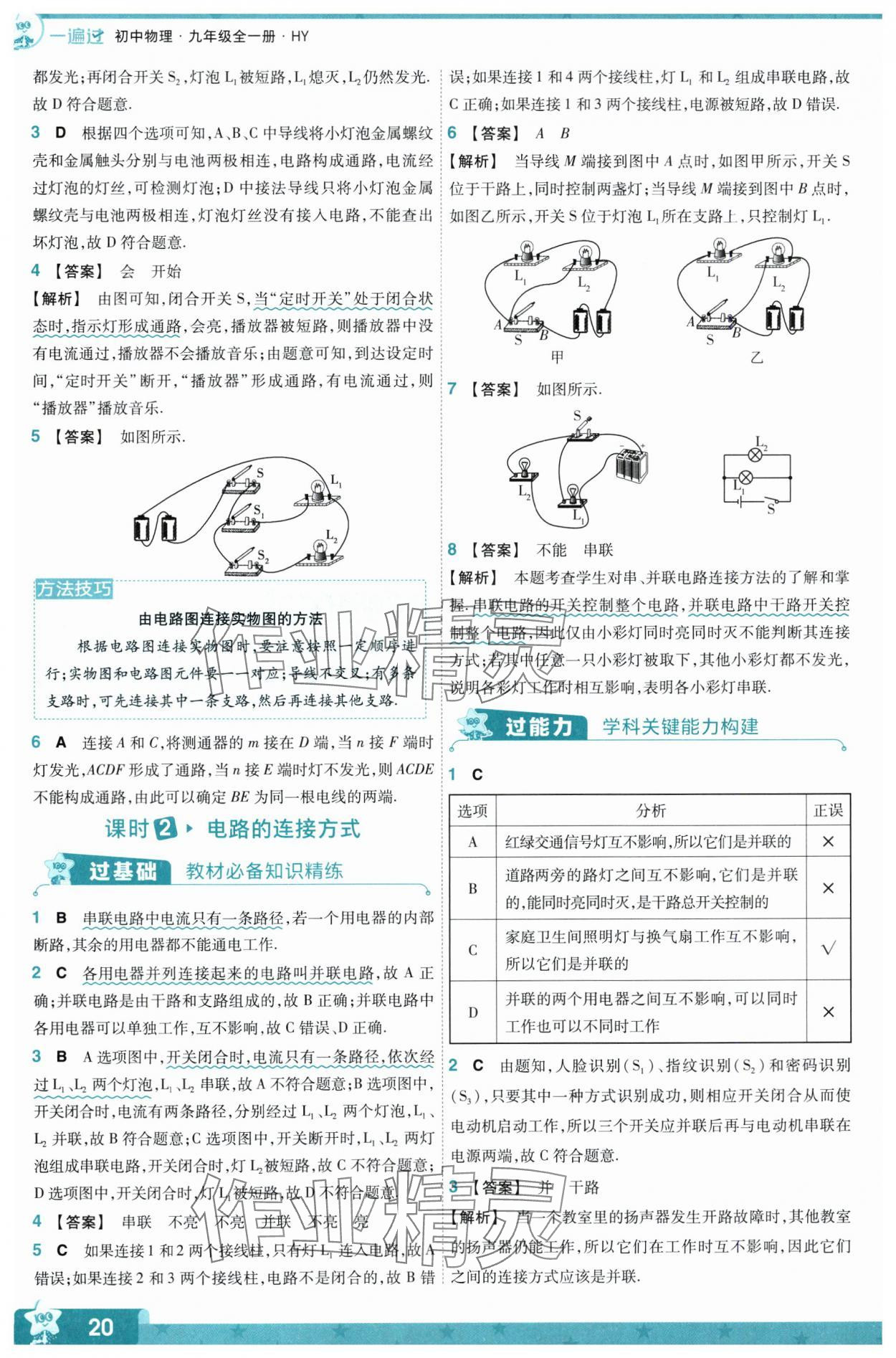 2024年一遍過九年級(jí)物理全一冊(cè)滬粵版 第20頁