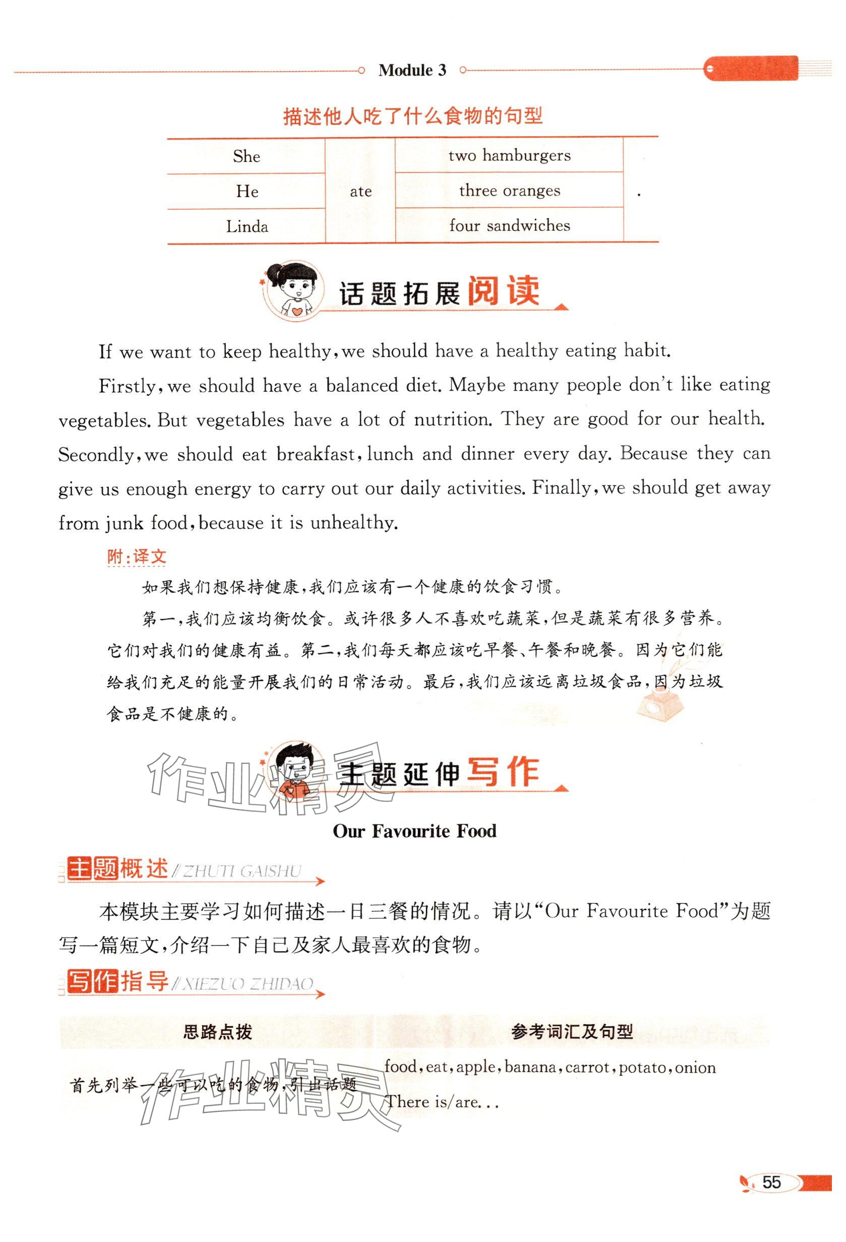 2025年教材課本五年級(jí)英語(yǔ)下冊(cè)外研版 參考答案第55頁(yè)