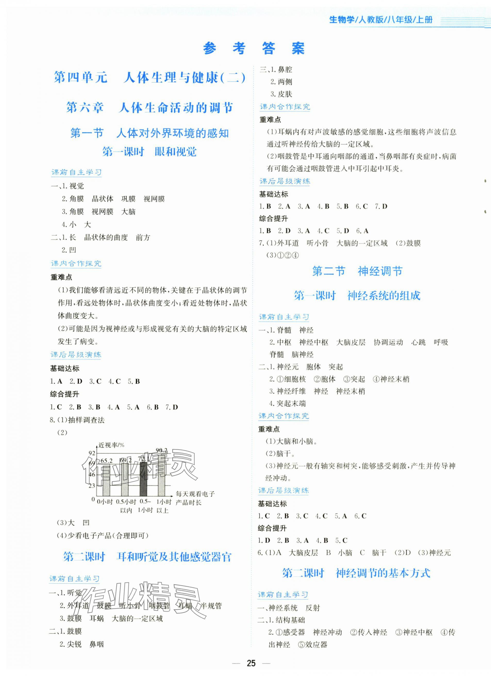 2025年新编基础训练八年级生物上册人教版 第1页