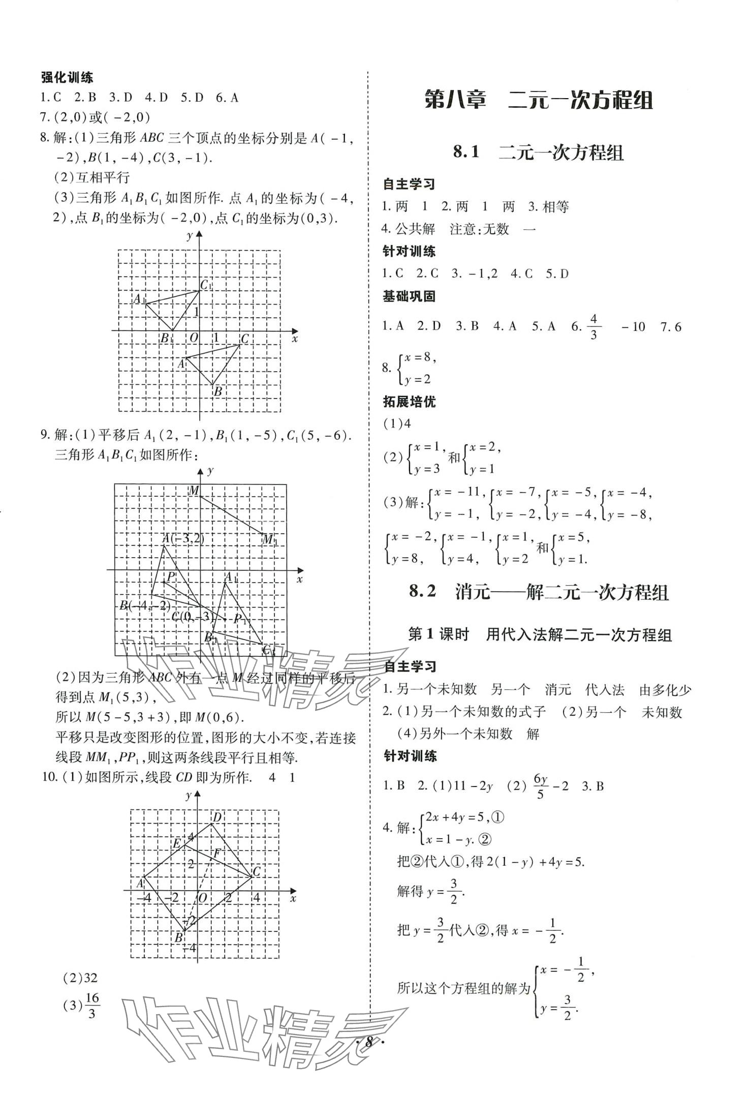 2024年本土攻略七年级数学下册人教版 第8页