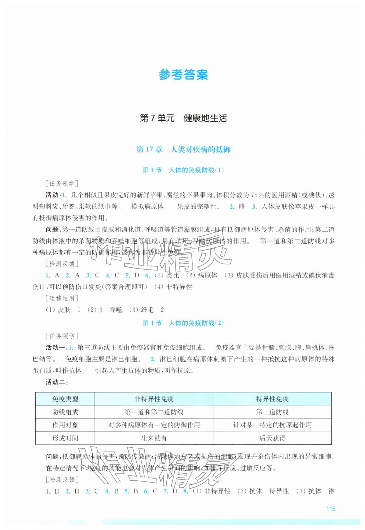 2026年伴你学江苏八年级生物下册苏科版&nbsp;第1页