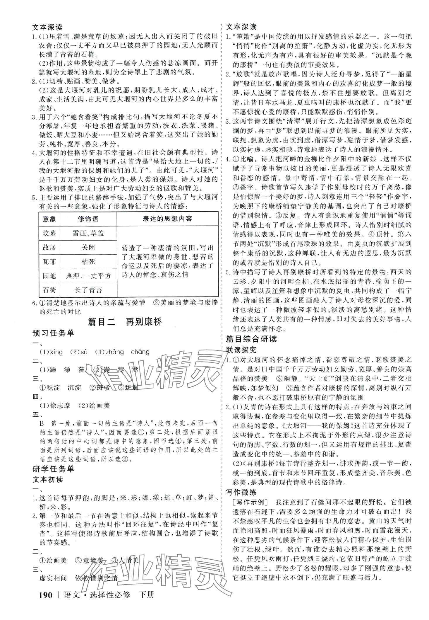 2024年高考領航山東美術出版社高中語文選擇性必修下冊人教版 第9頁