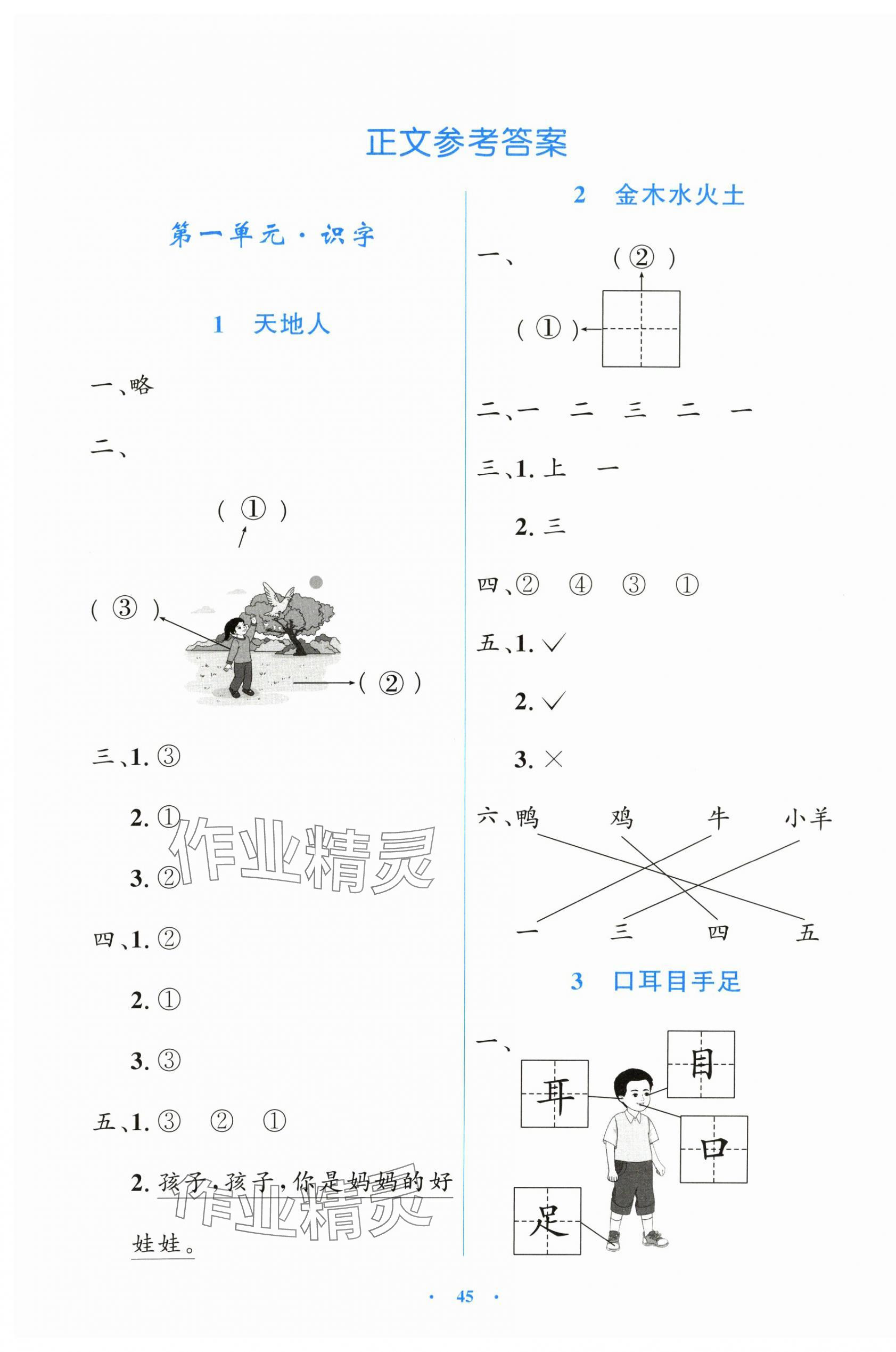2025年同步测控优化设计一年级语文上册人教版增强版 第1页