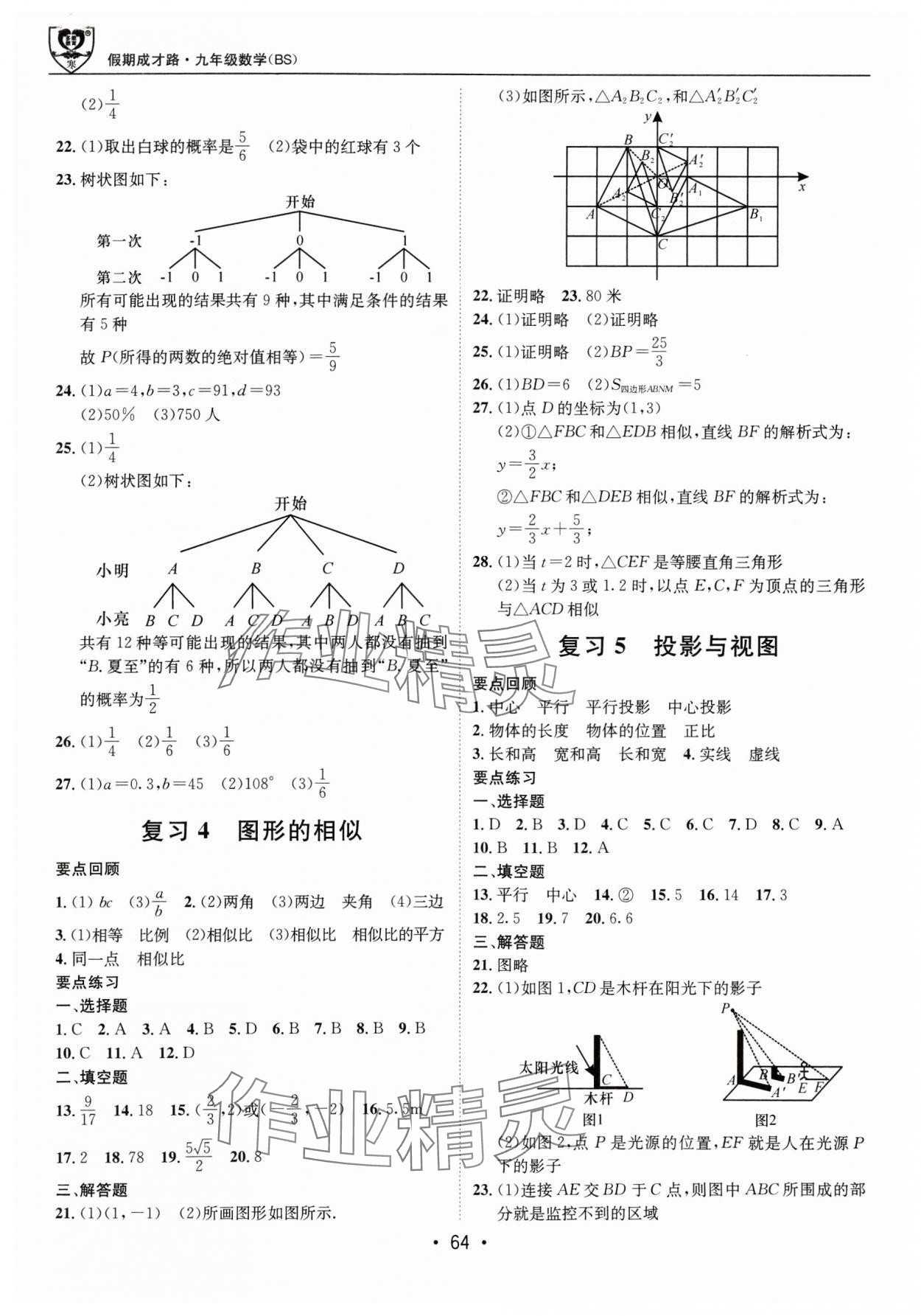 2025年假期成才路九年級(jí)數(shù)學(xué)北師大版 第2頁