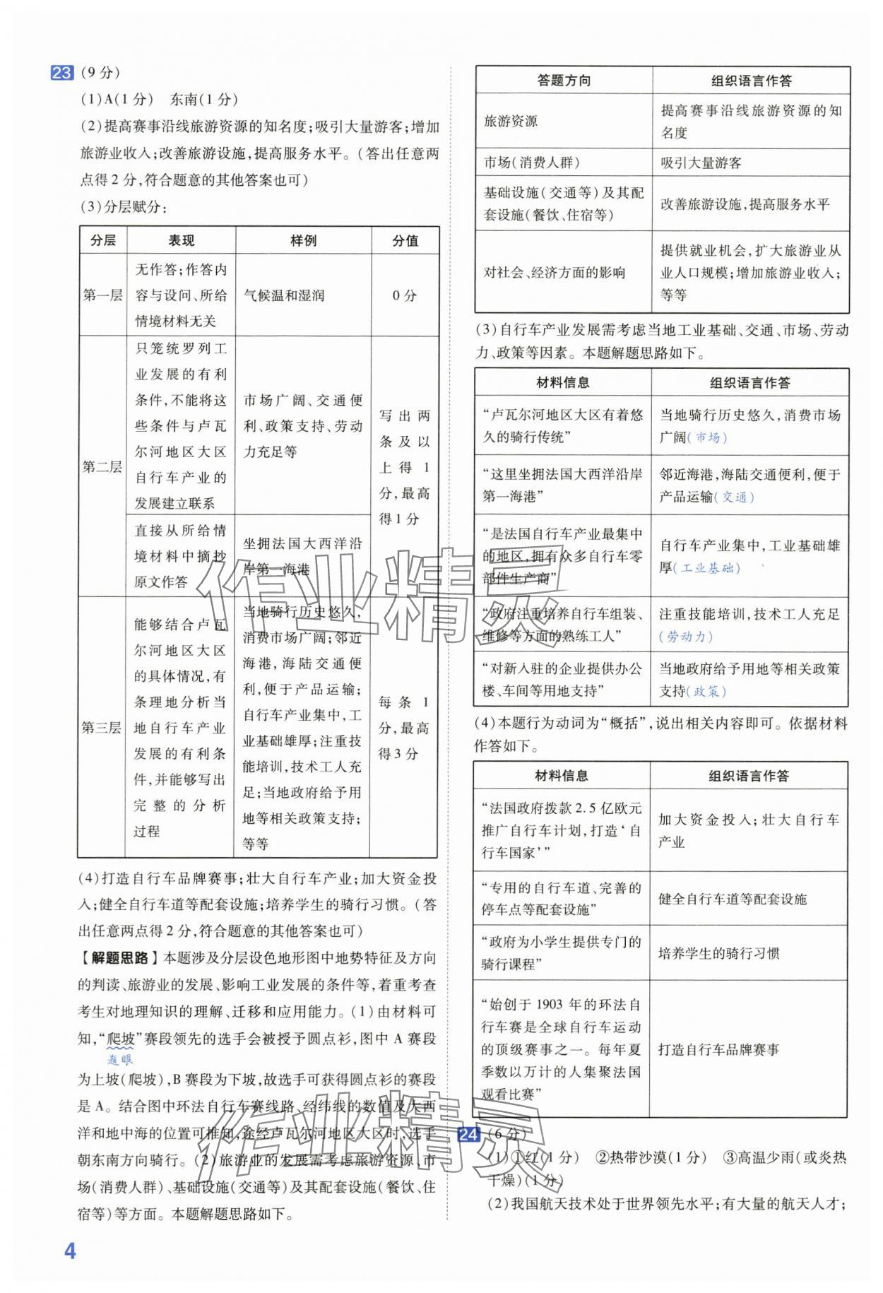 2024年金考卷45套汇编地理河南专版 第4页