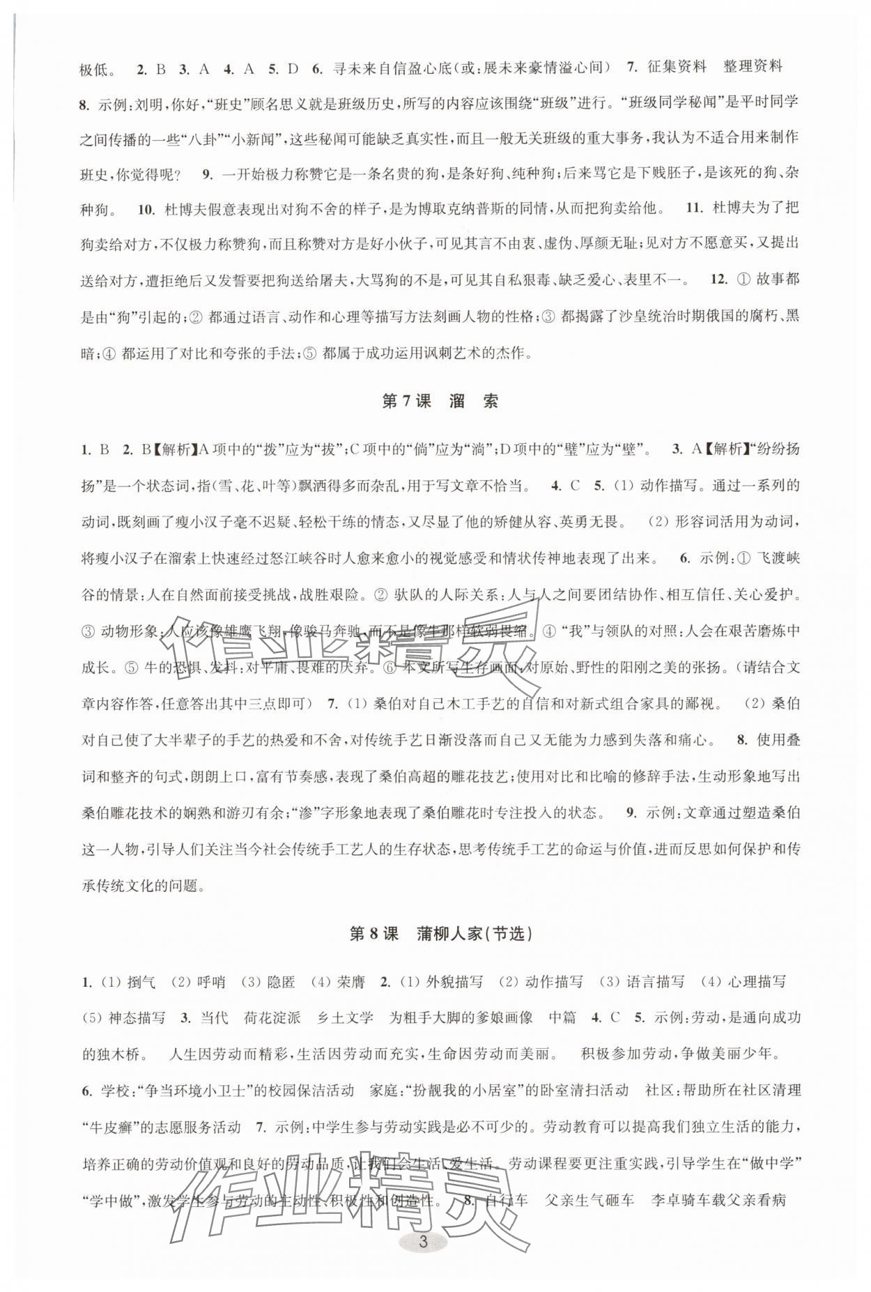 2025年關(guān)鍵能力進階九年級語文下冊人教版 第3頁