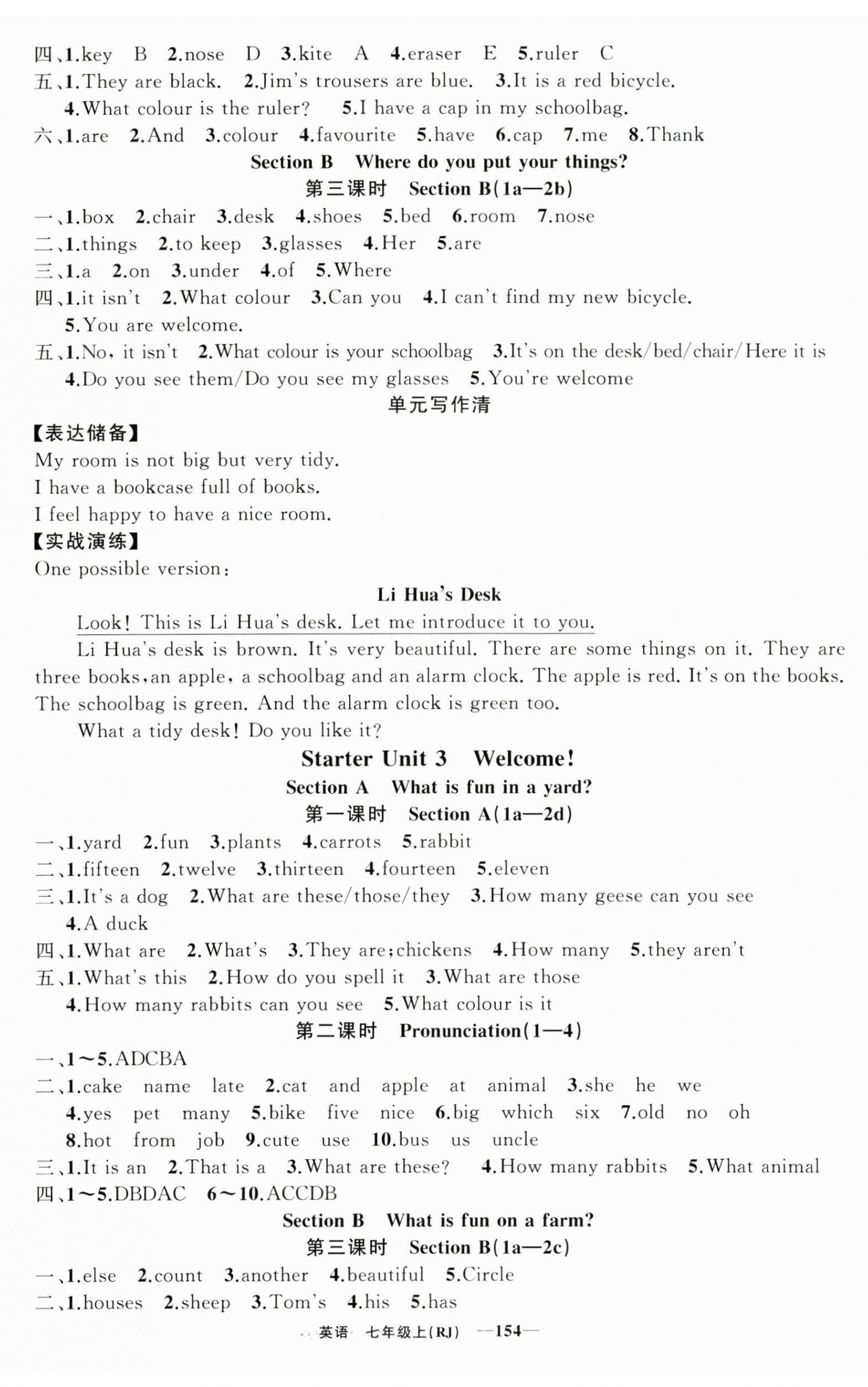 2024年四清導(dǎo)航七年級英語上冊人教版河南專版 第2頁