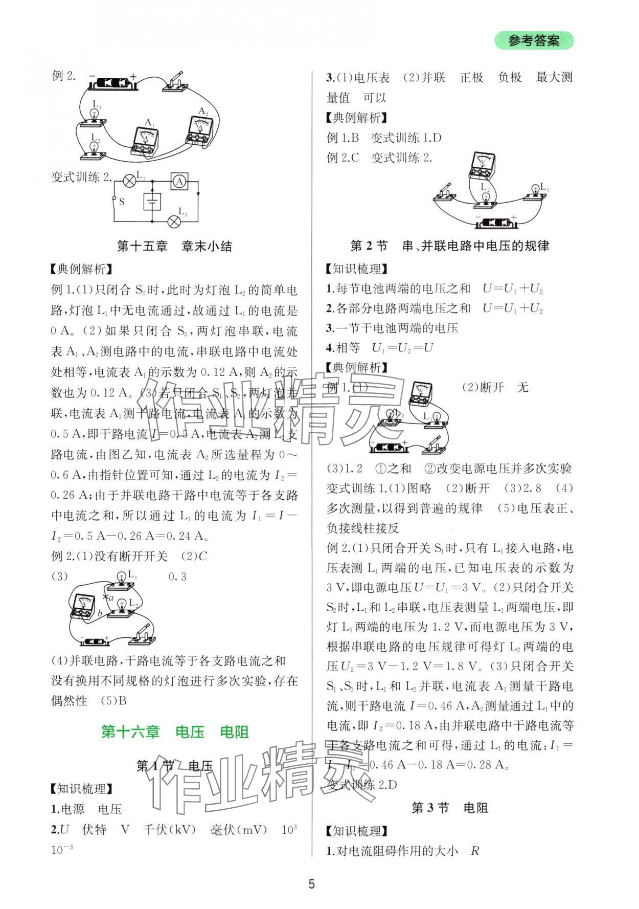 2025年新课程实践与探究丛书九年级物理全一册人教版 第5页