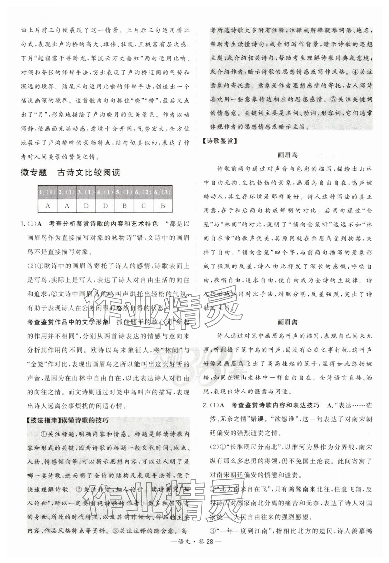 2025年天利38套常考基礎題高中語文 第28頁