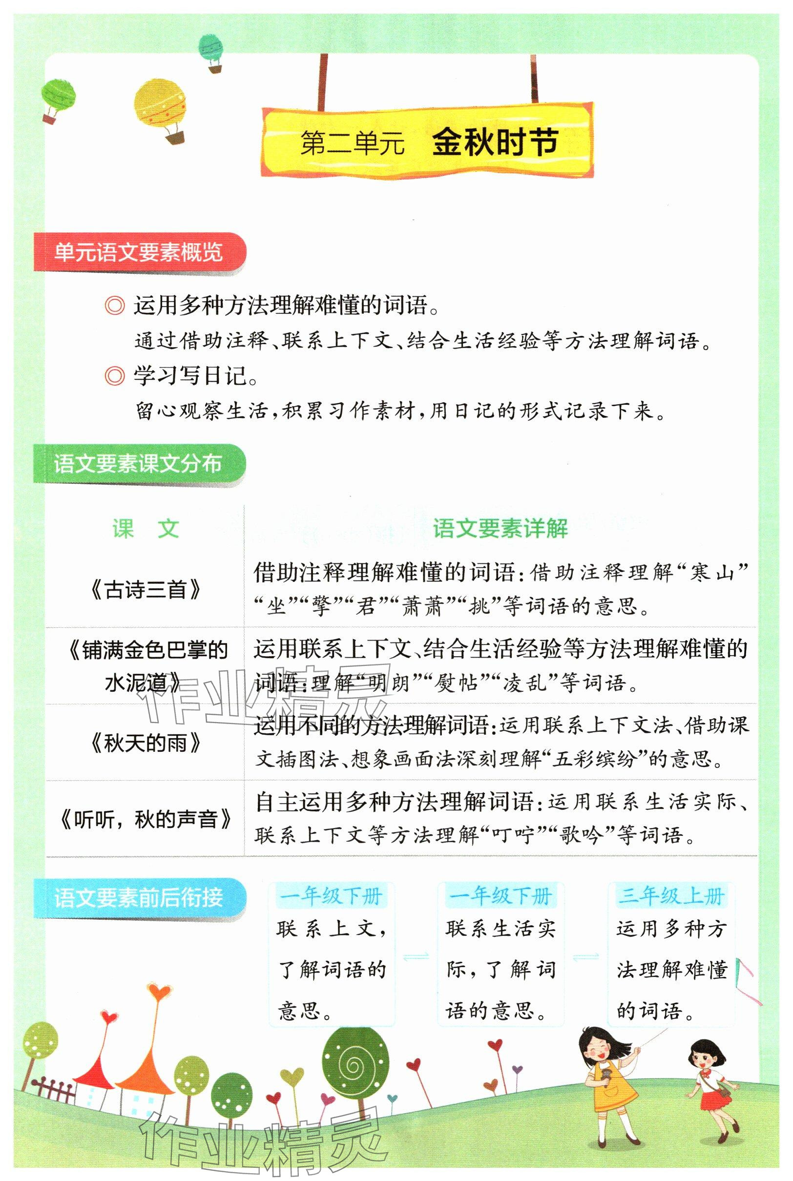 2024年教材課本三年級語文上冊人教版 參考答案第30頁