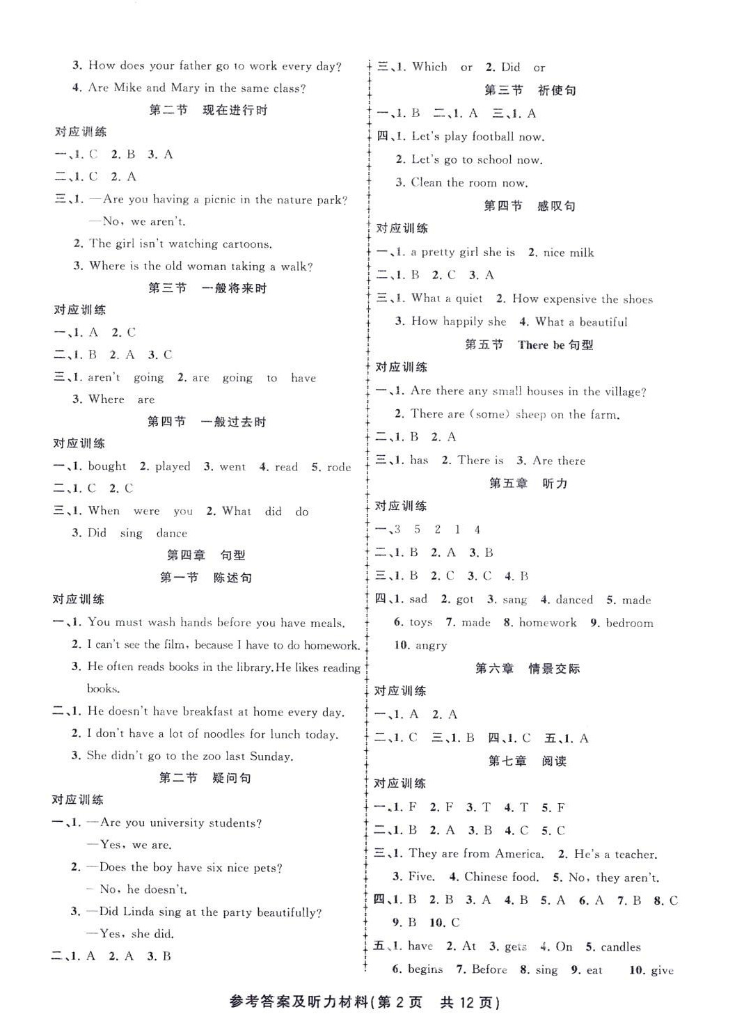 2024年名校優(yōu)錄小升初總復(fù)習(xí)六年級英語通用版 第2頁