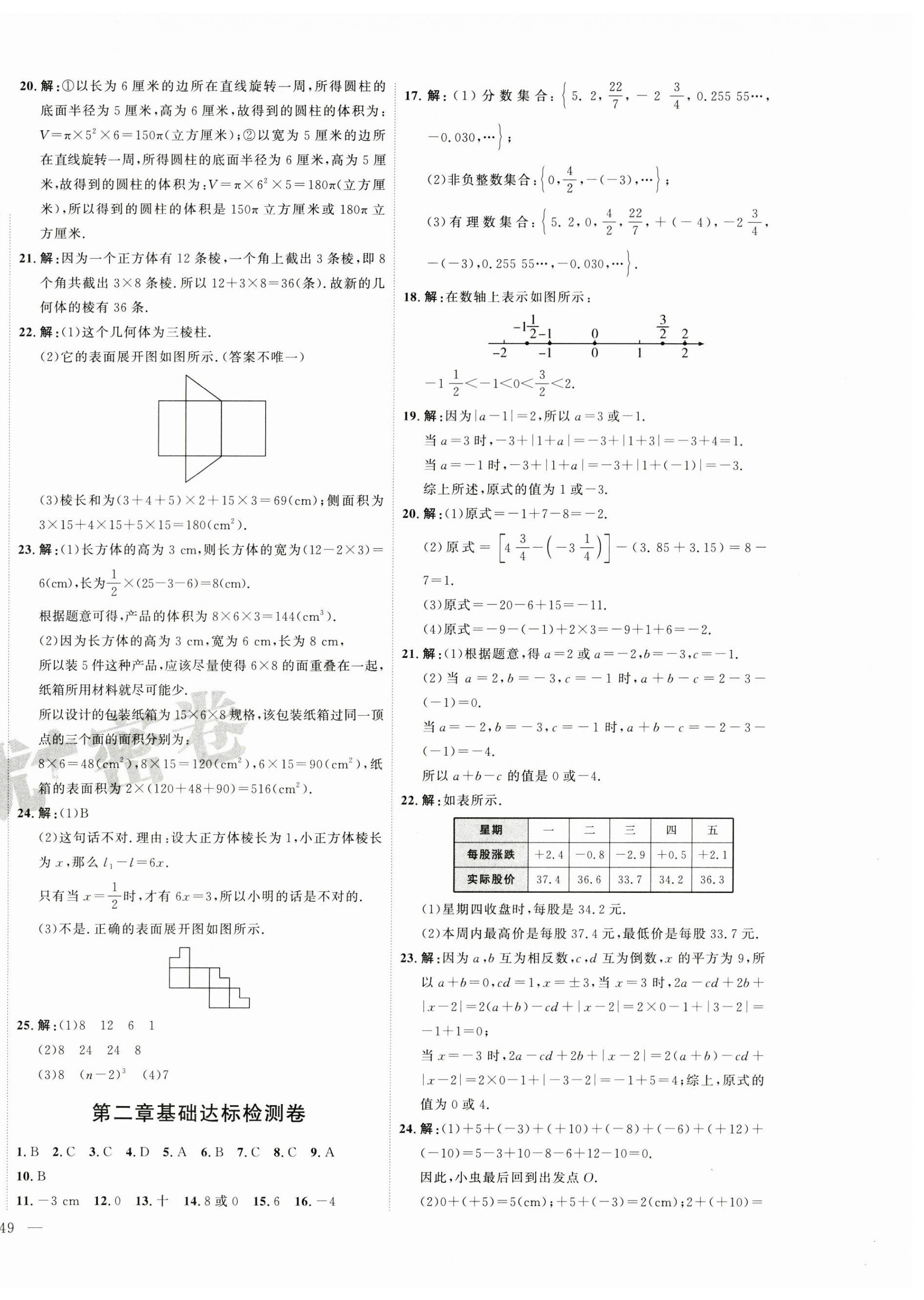 2024年優(yōu)加密卷七年級(jí)數(shù)學(xué)上冊(cè)B版 第2頁(yè)