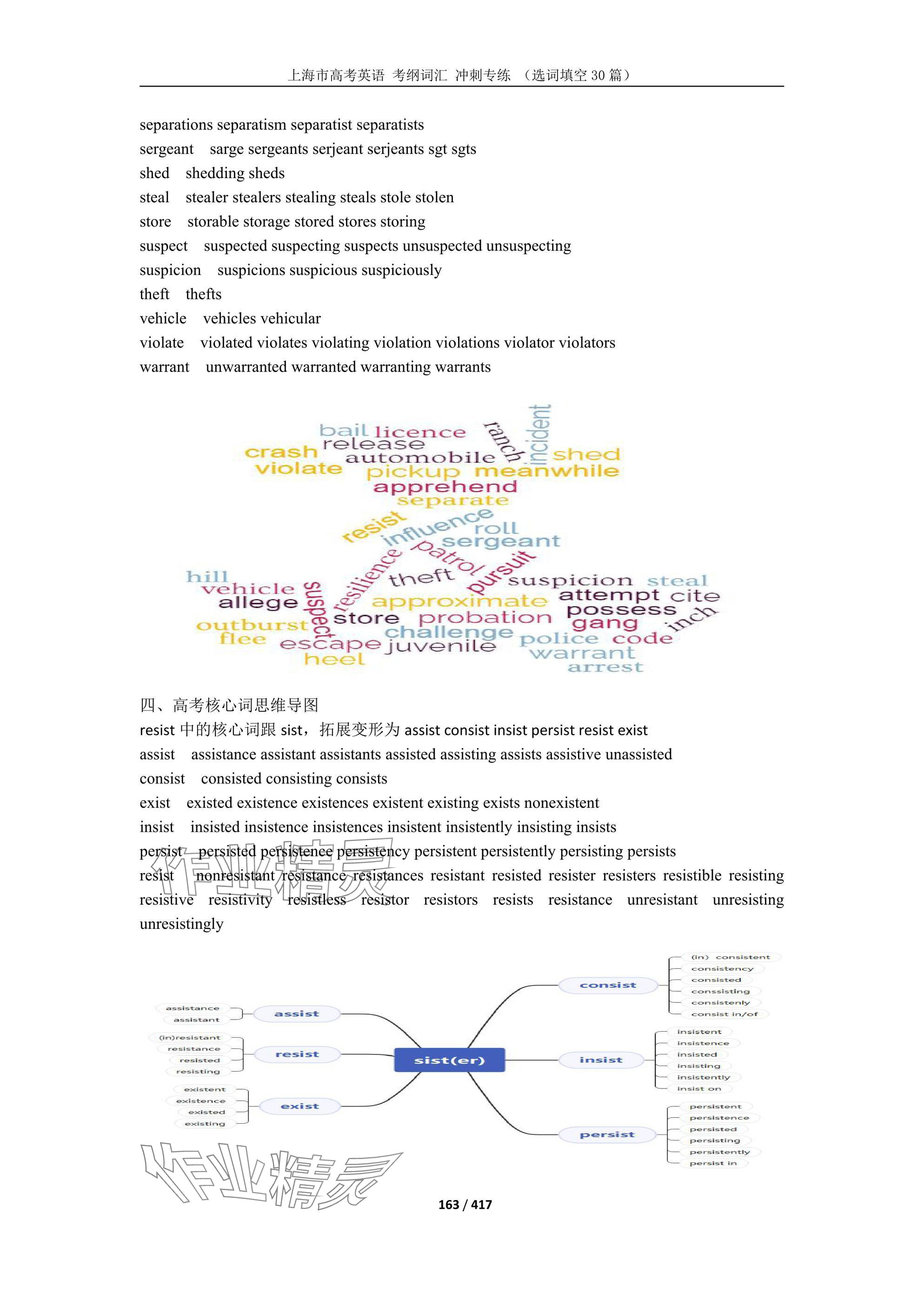 2025年上海市高考英語(yǔ)考綱詞匯練習(xí)冊(cè) 參考答案第234頁(yè)