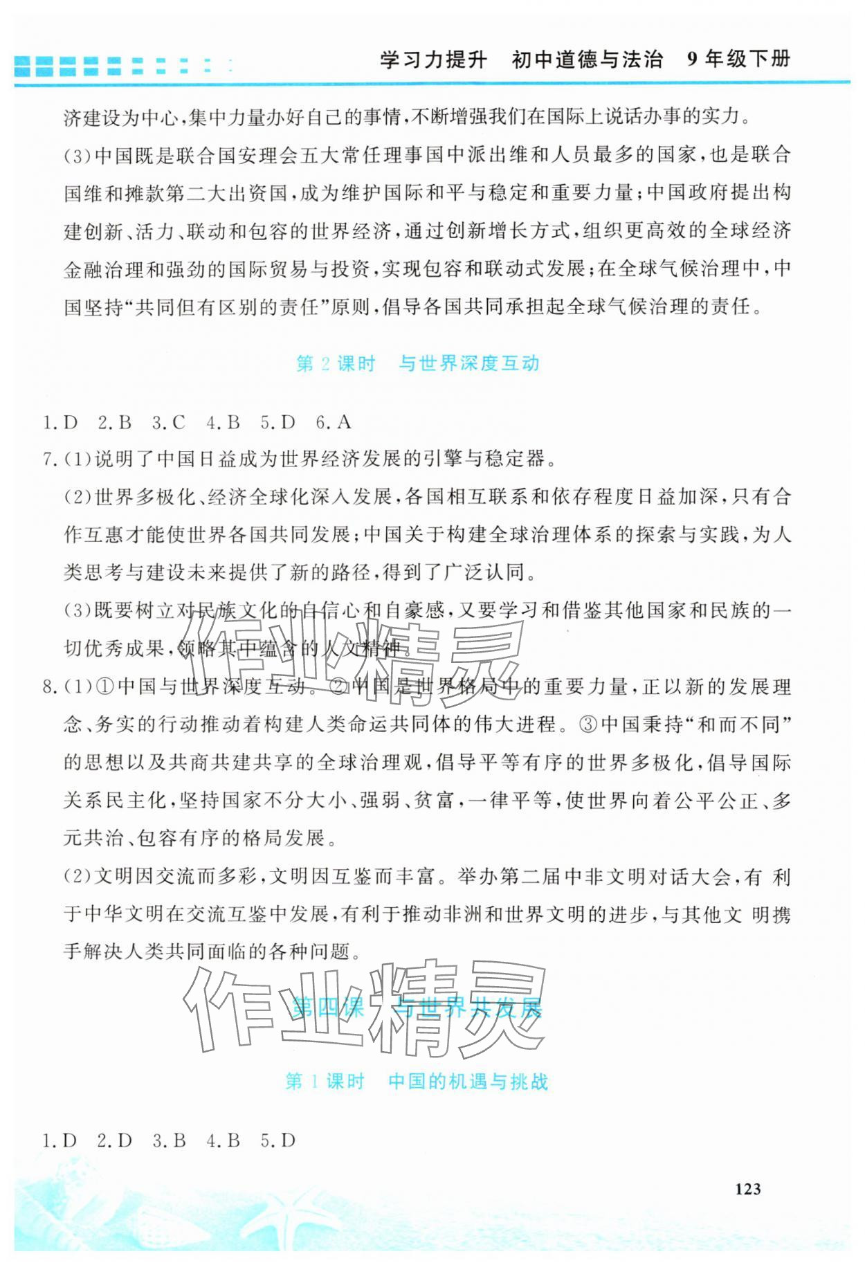 2025年學(xué)習(xí)力提升九年級(jí)道德與法治下冊(cè)人教版&nbsp;第5頁