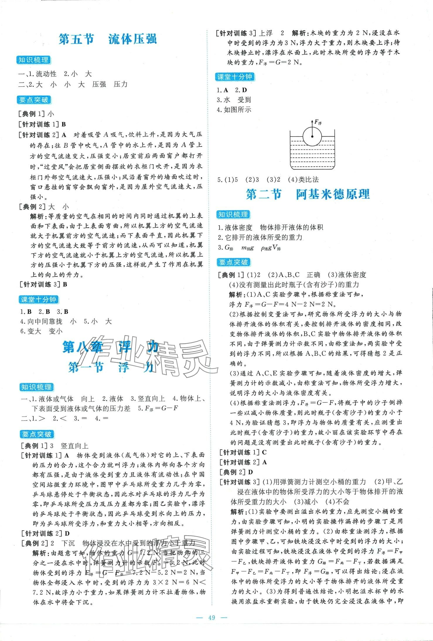 2024年练案八年级物理下册鲁科版五四制 第5页