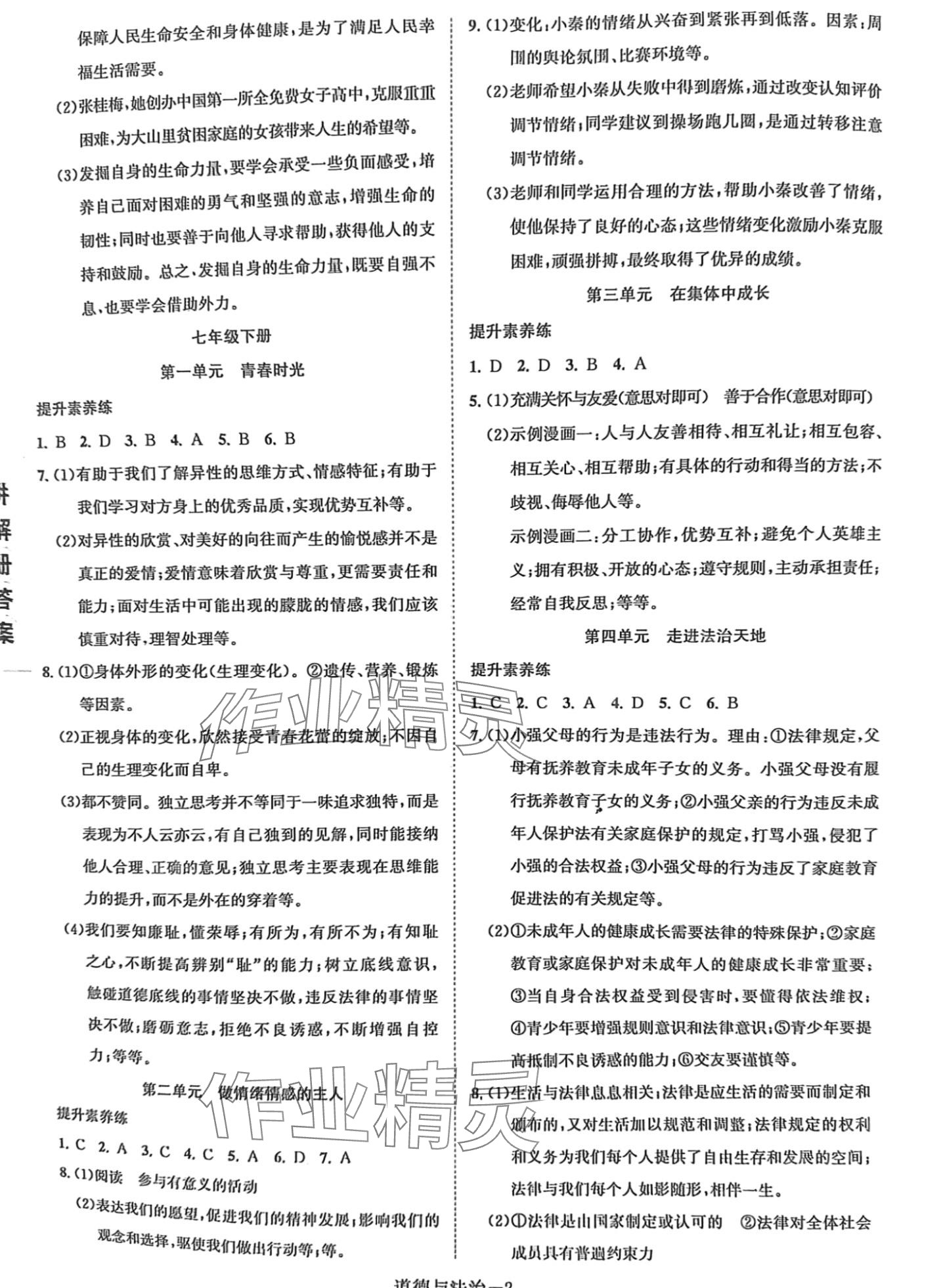 2024年皖智教育优考设计道德与法治中考人教版安徽专版 第2页