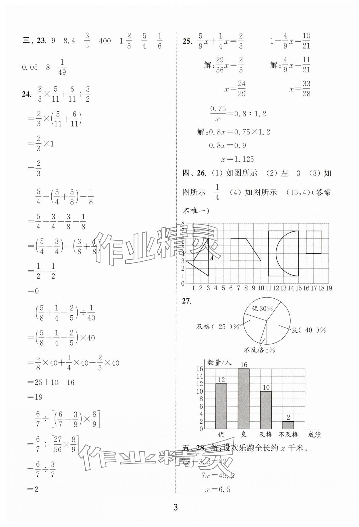 2025年通城學典小升初真題匯編數學 第3頁