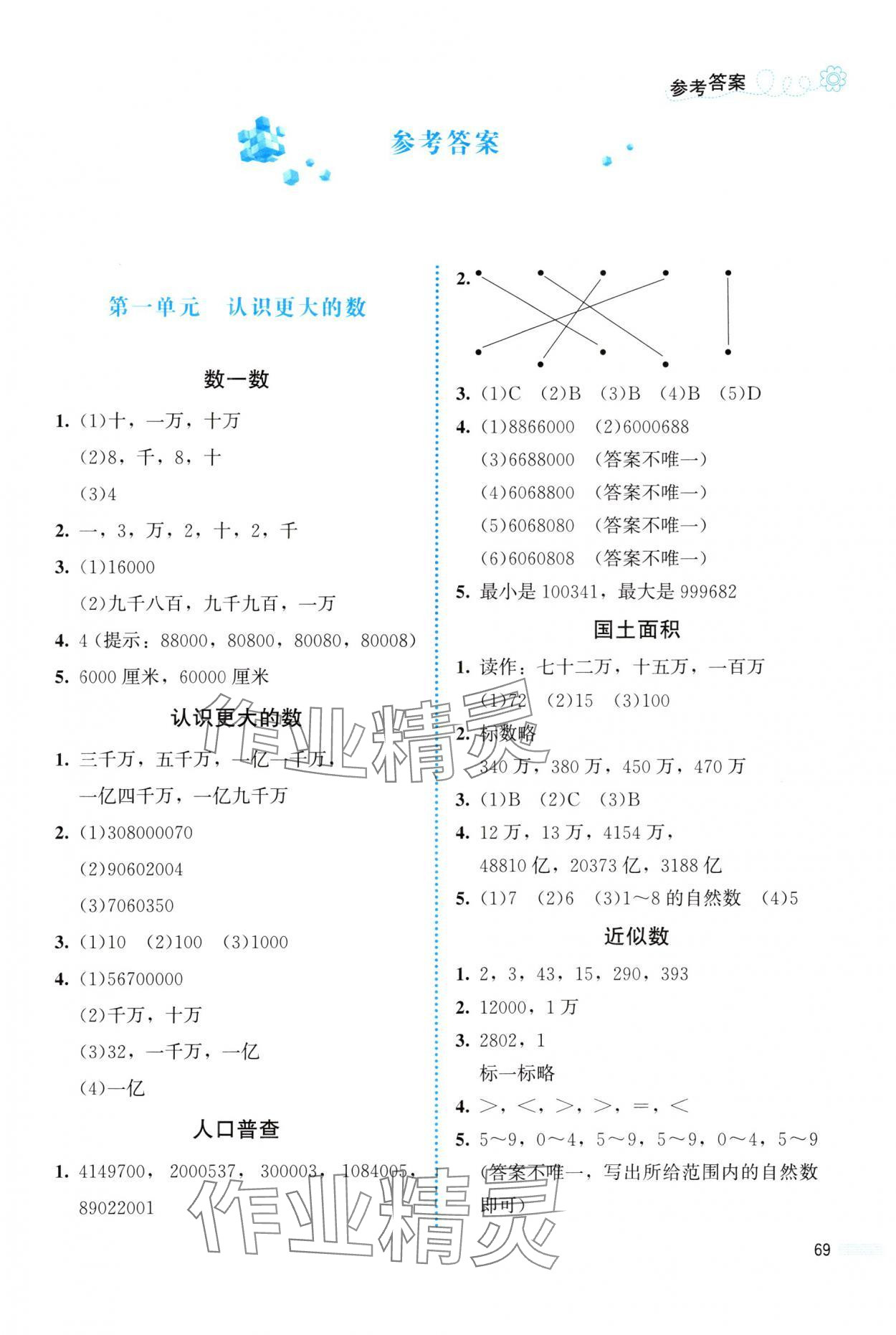 2024年课堂精练四年级数学上册北师大版福建专版 第1页