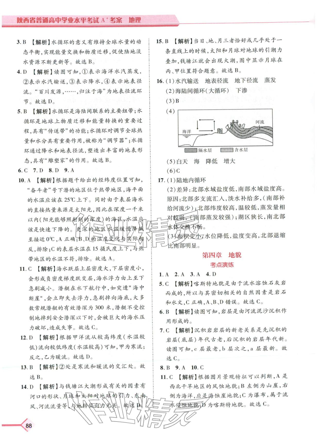 2026年普通高中学业水平考试A+考案地理陕西专版&nbsp;第3页