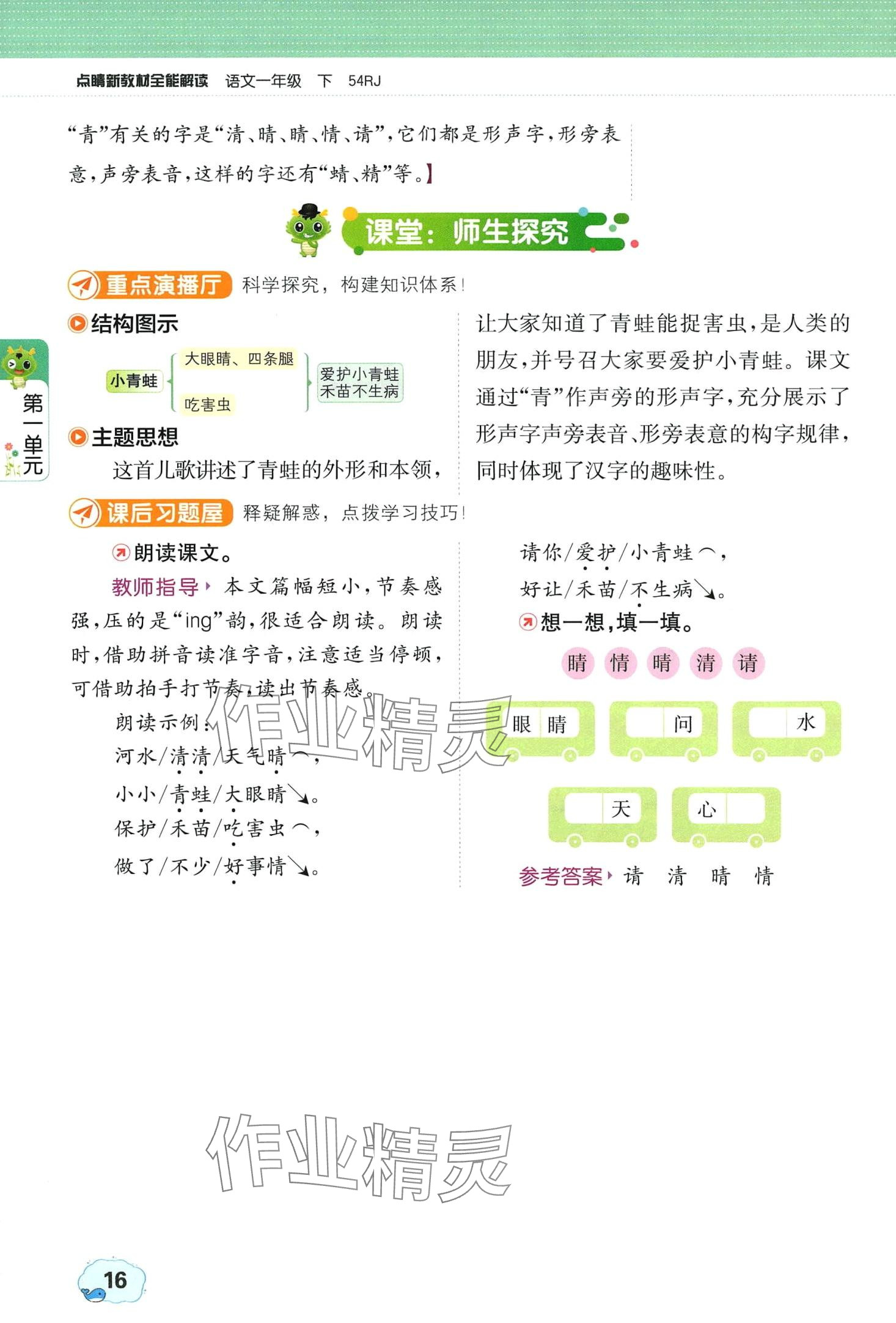 2024年教材課本一年級(jí)語(yǔ)文下冊(cè)人教版五四制 第16頁(yè)