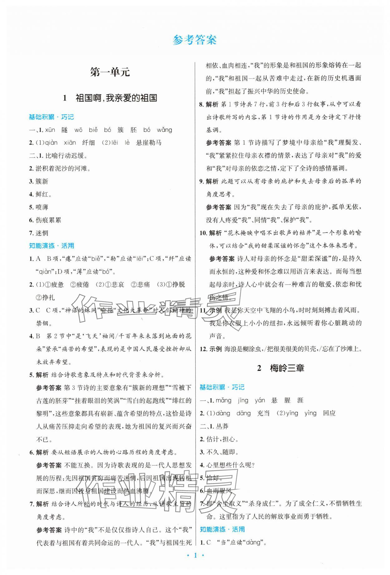 2025年同步测控优化设计九年级语文下册人教版精编版 第1页