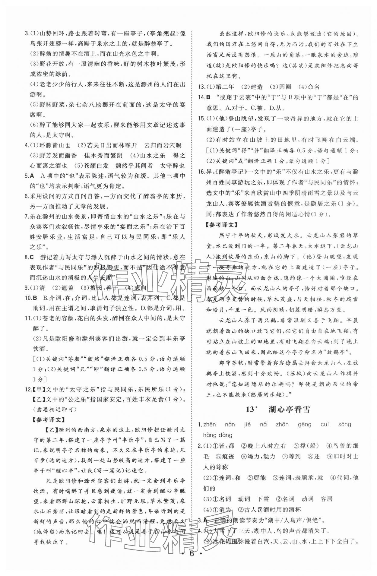 2025年一本九年級(jí)語(yǔ)文上冊(cè)人教版陜西專(zhuān)版 第6頁(yè)