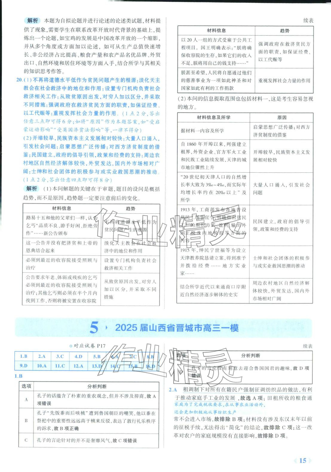 2026年53金卷优选卷汇编高中历史陕晋青宁专版&nbsp;第15页