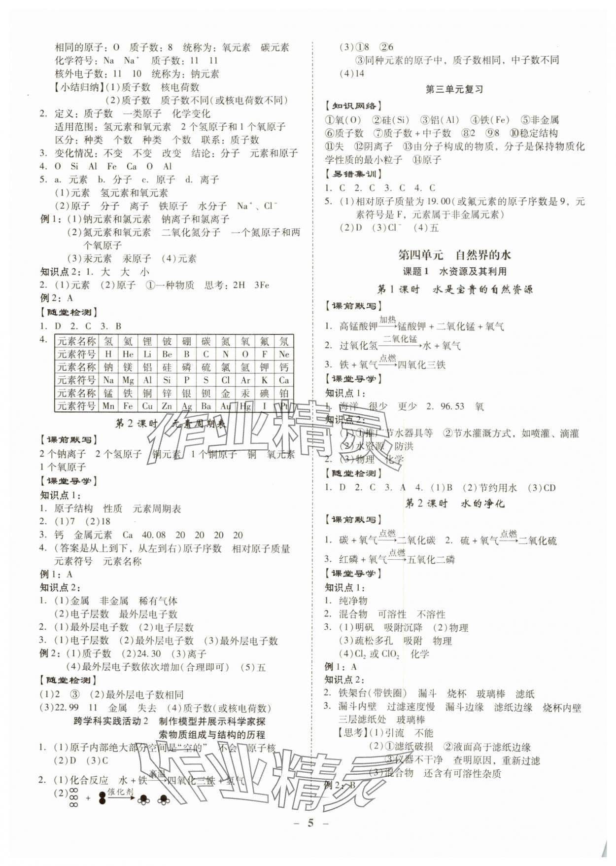 2024年金牌導(dǎo)學(xué)案九年級化學(xué)全一冊人教版 第5頁