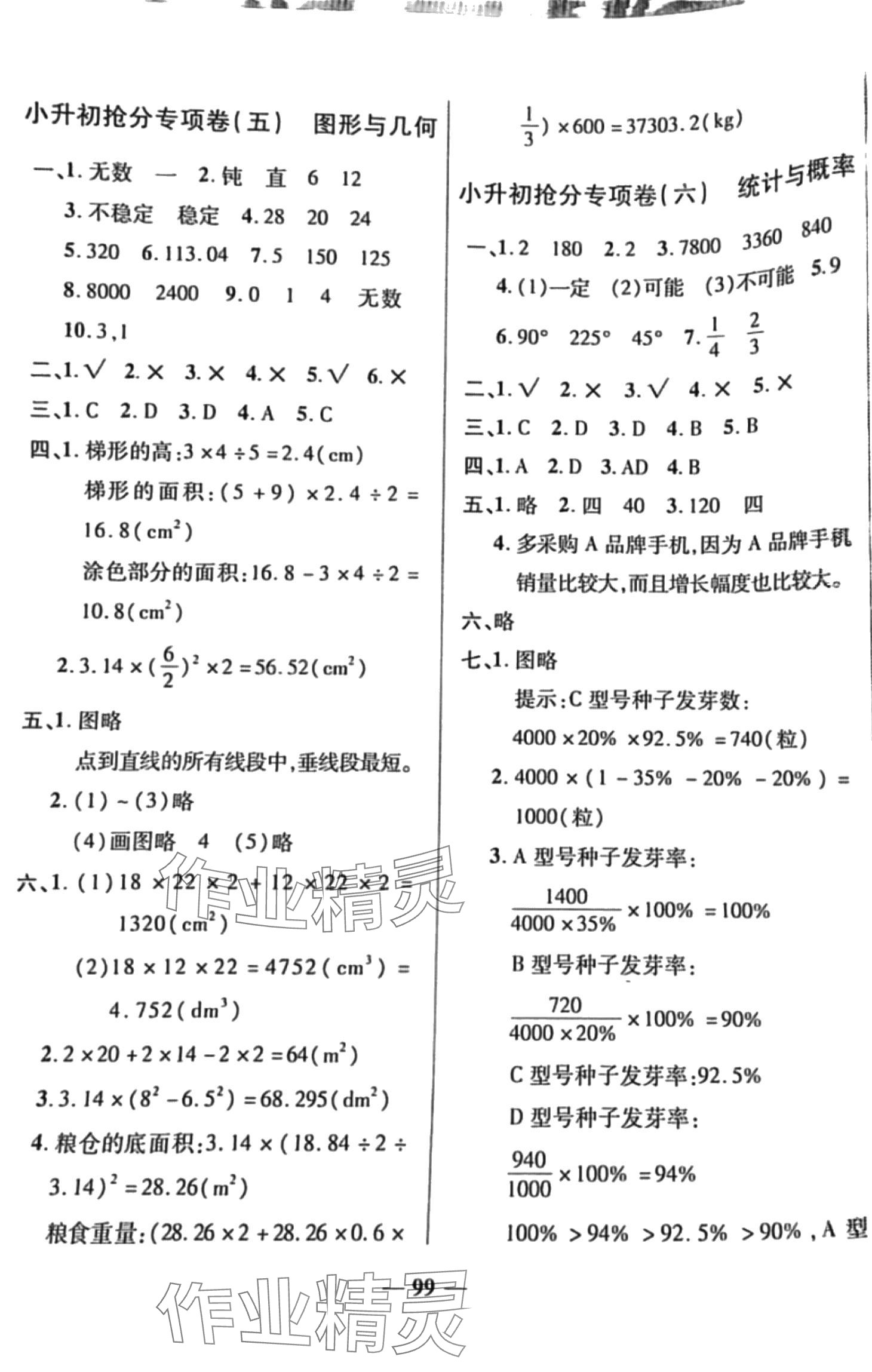 2024年畢業(yè)總復習小升初入學測試卷數學 第3頁