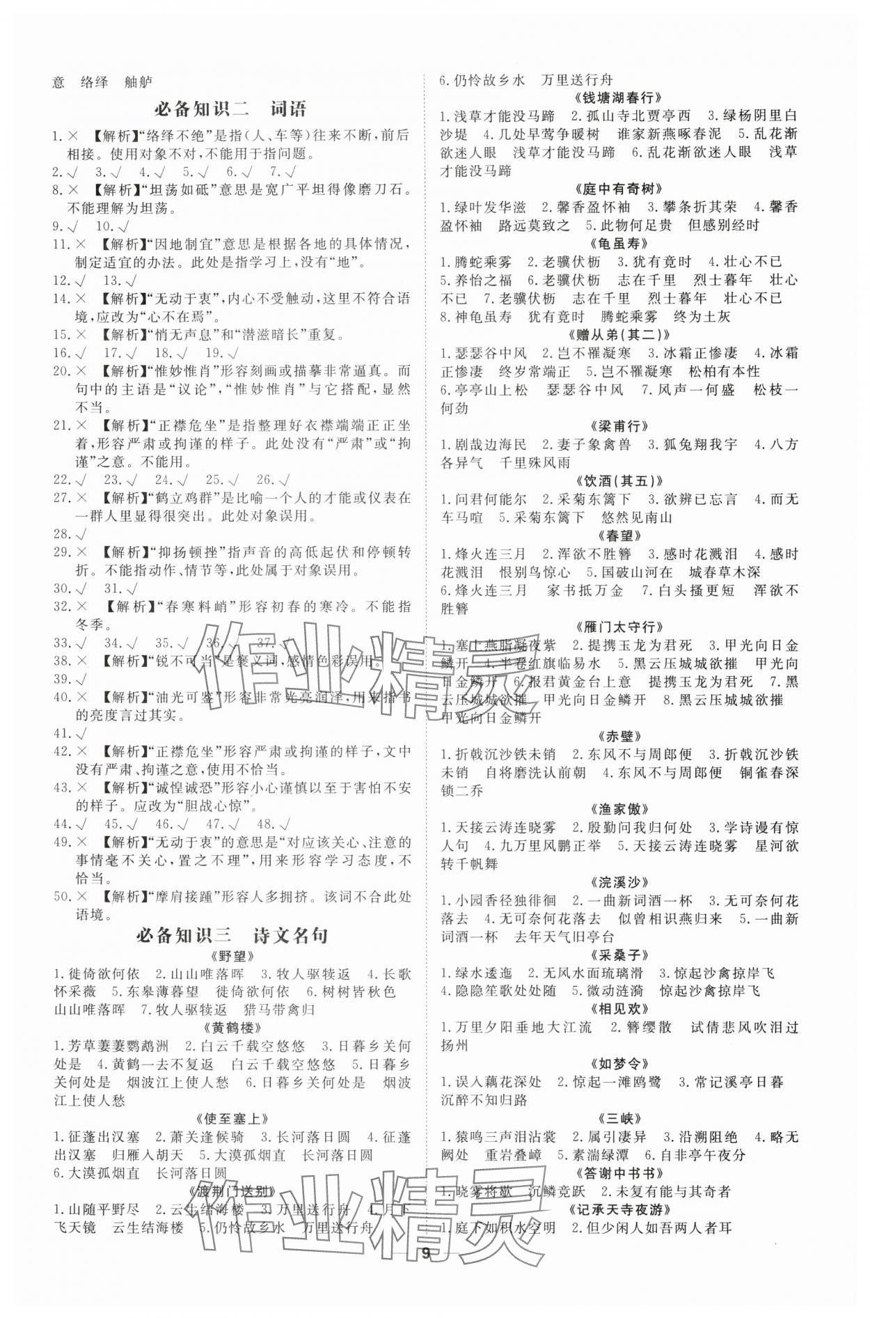 2025年高效備考語文 第9頁