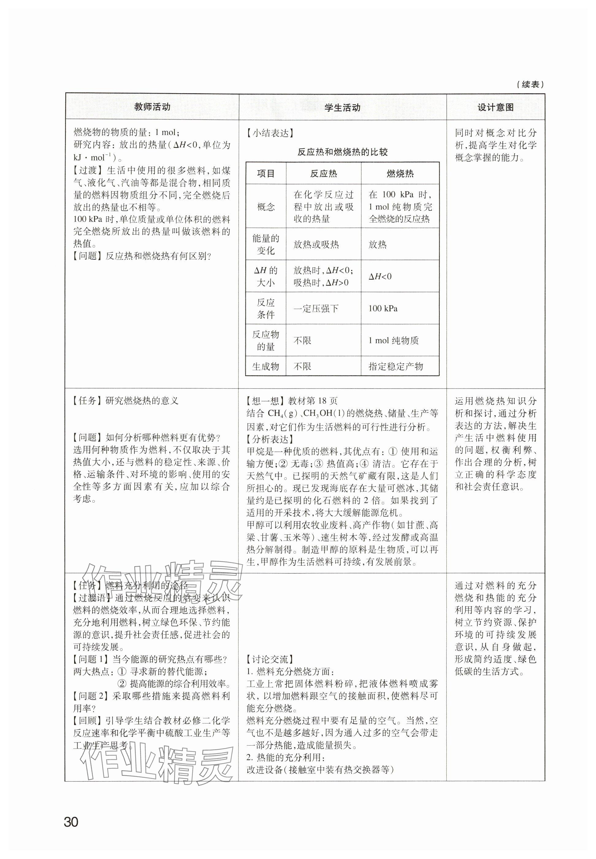 2024年教材課本高中化學(xué)選擇性必修1滬教版 參考答案第27頁(yè)