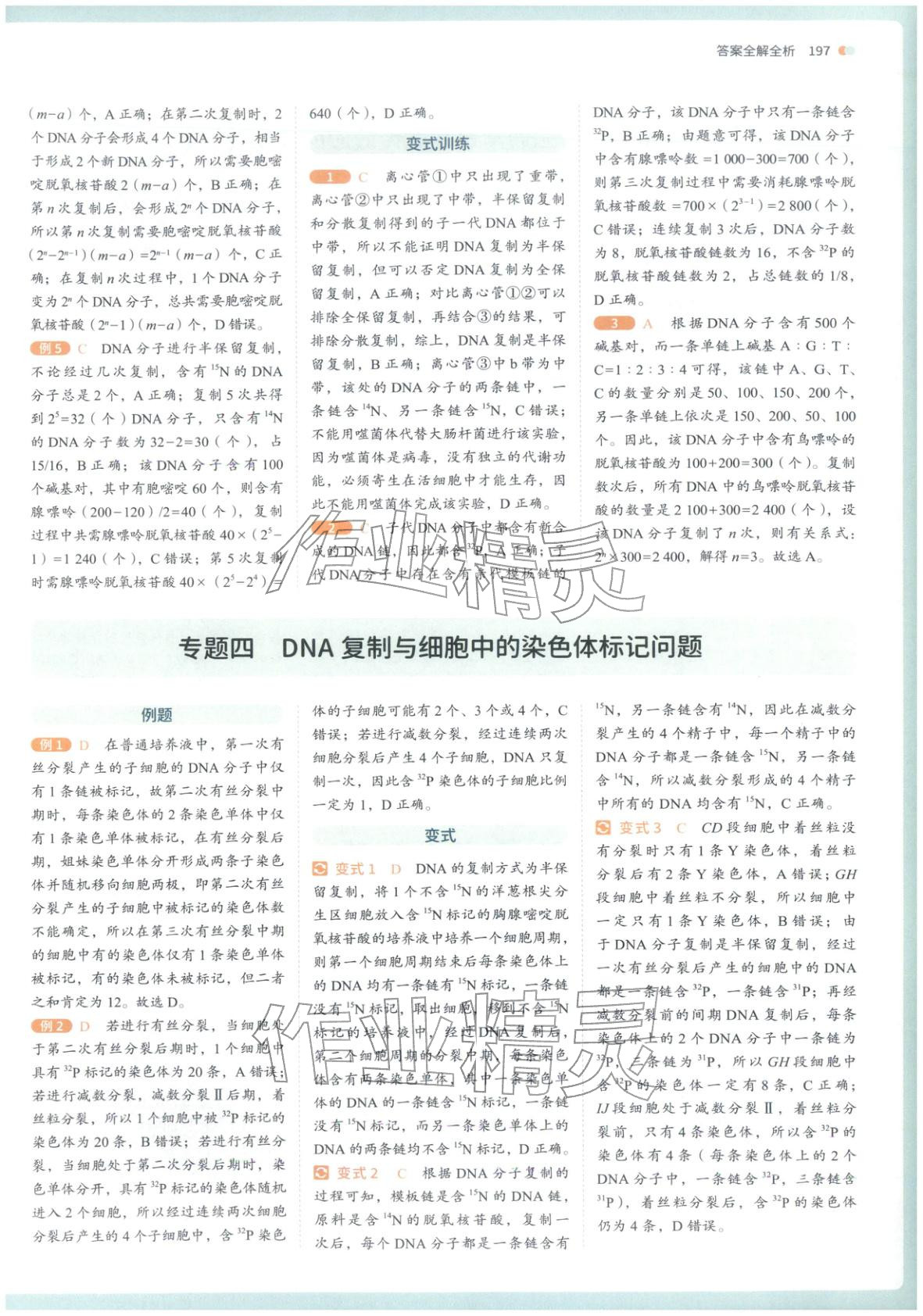 2026年从教材到考试高中生物必修第二册人教版&nbsp;第14页