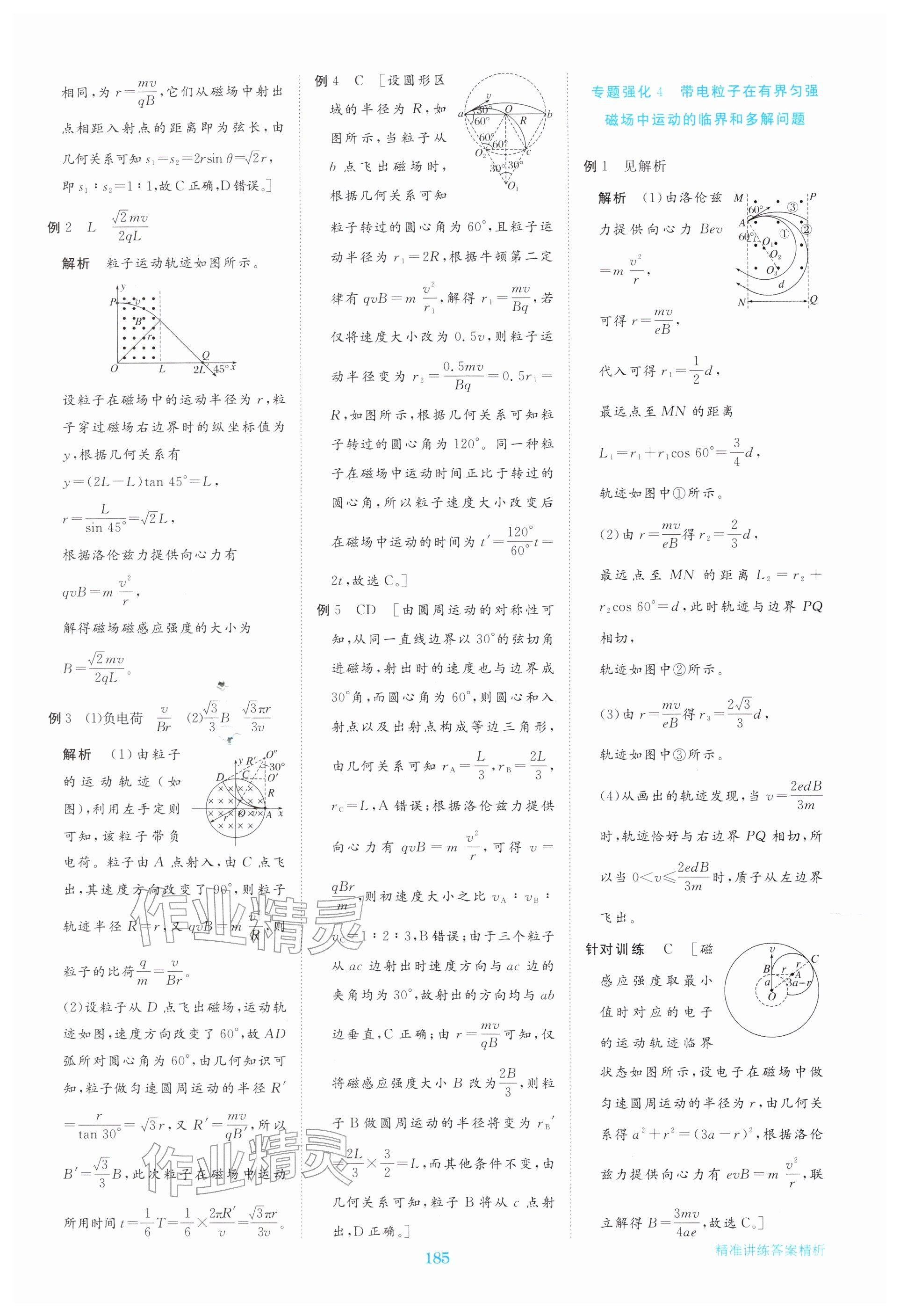 2025年步步高精准讲练物理选择性必修第二册&nbsp;参考答案第4页