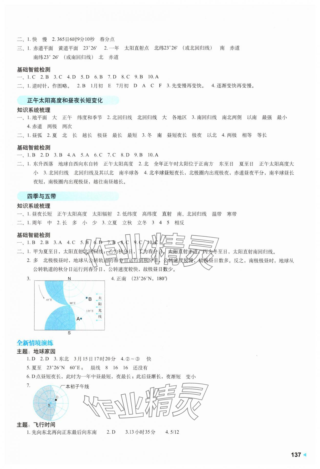 2024年高中地理學(xué)案.高中選擇性必修1滬教版 參考答案第2頁