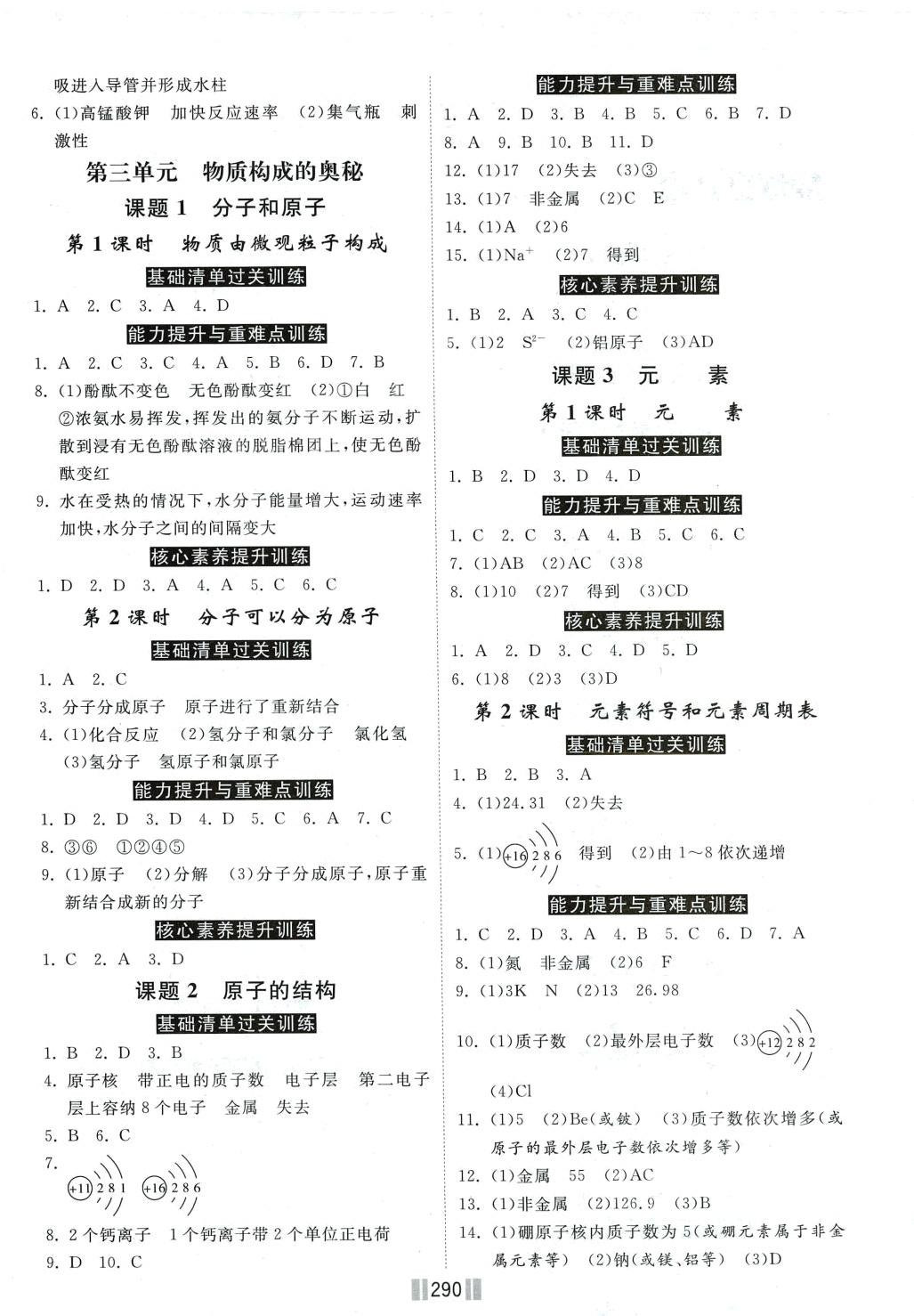 2024年贏在燕趙初中總復(fù)習(xí)課時練大提速九年級化學(xué)全一冊人教版 第4頁