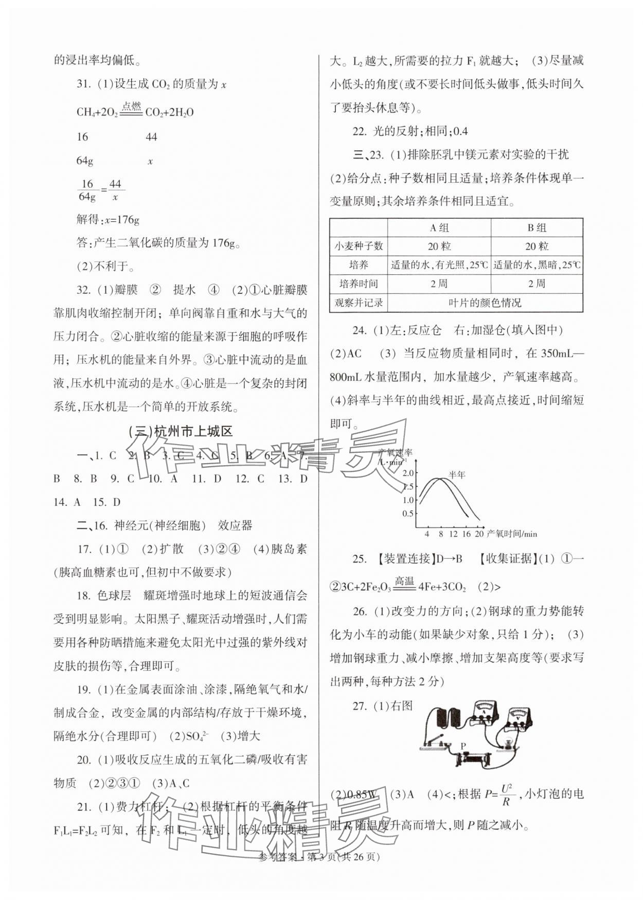 2025年浙江省各地中考模拟卷精选科学&nbsp;第3页
