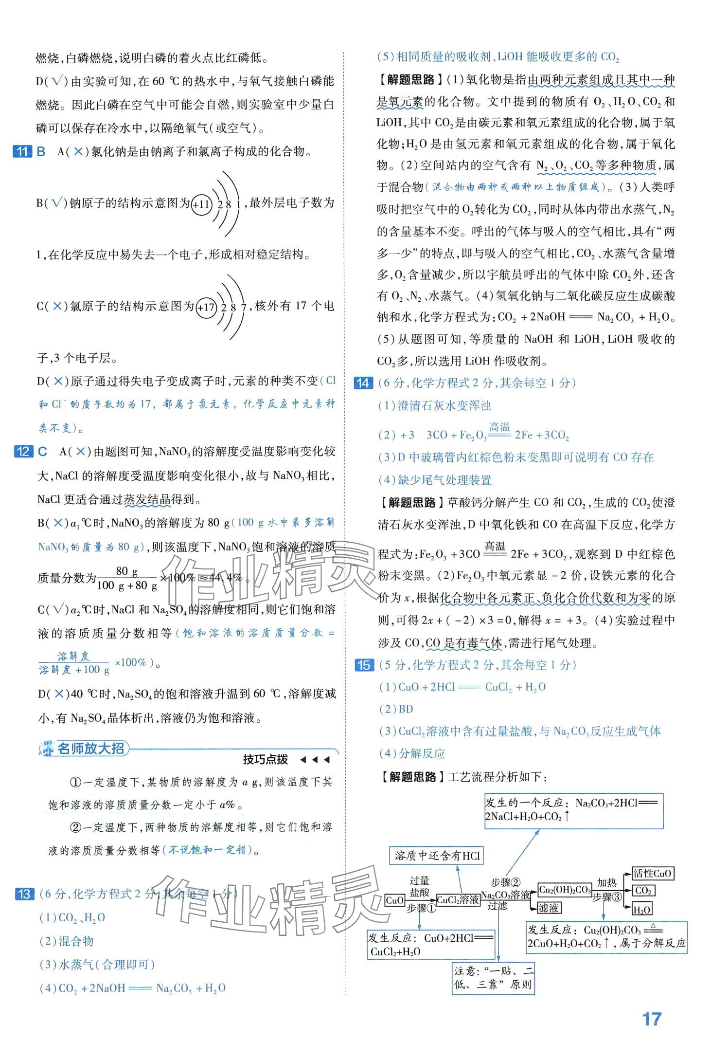 2024年金考卷中考試卷匯編45套化學(xué) 第19頁