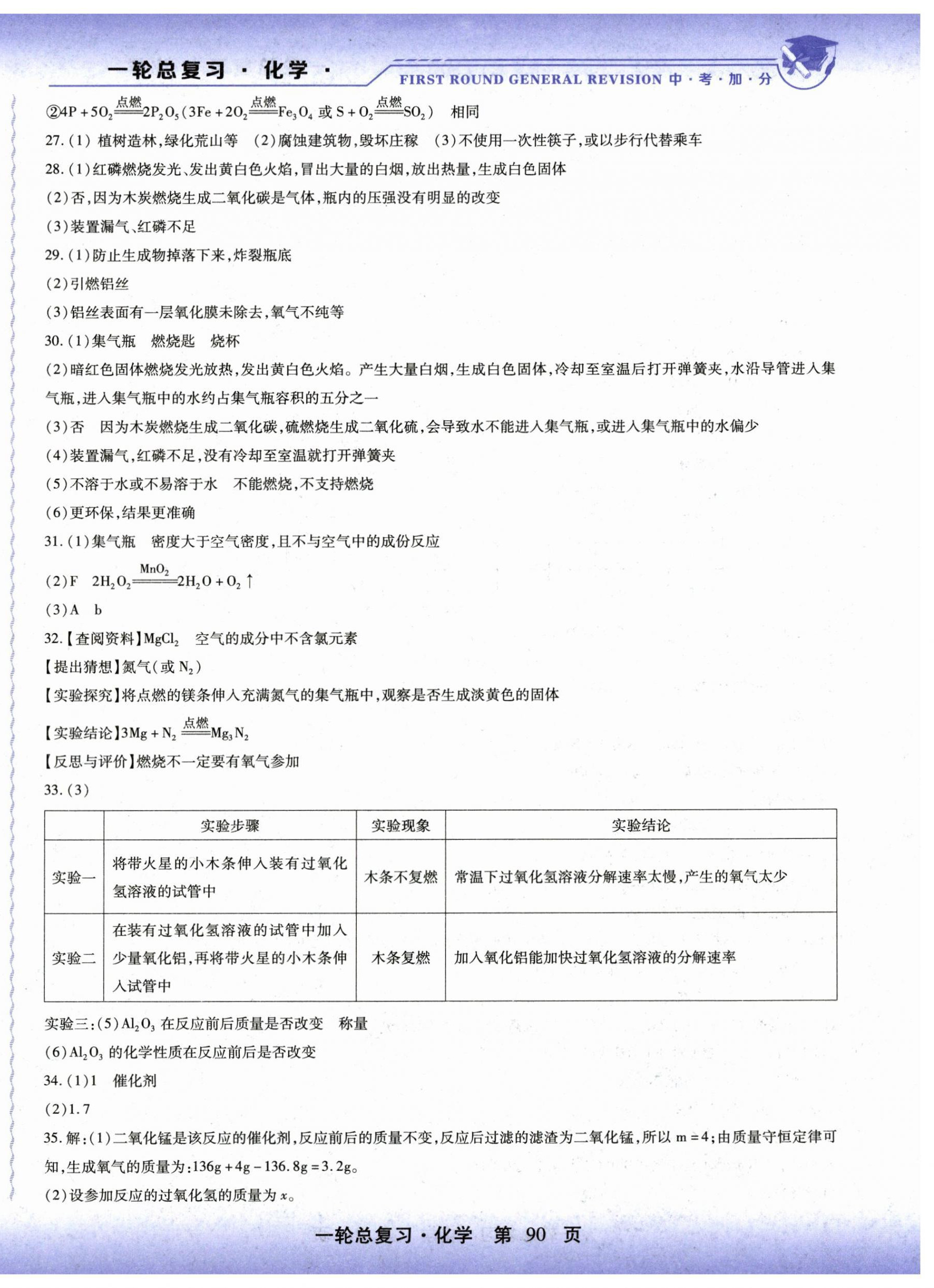 2025年中考加分一輪總復習化學 第2頁