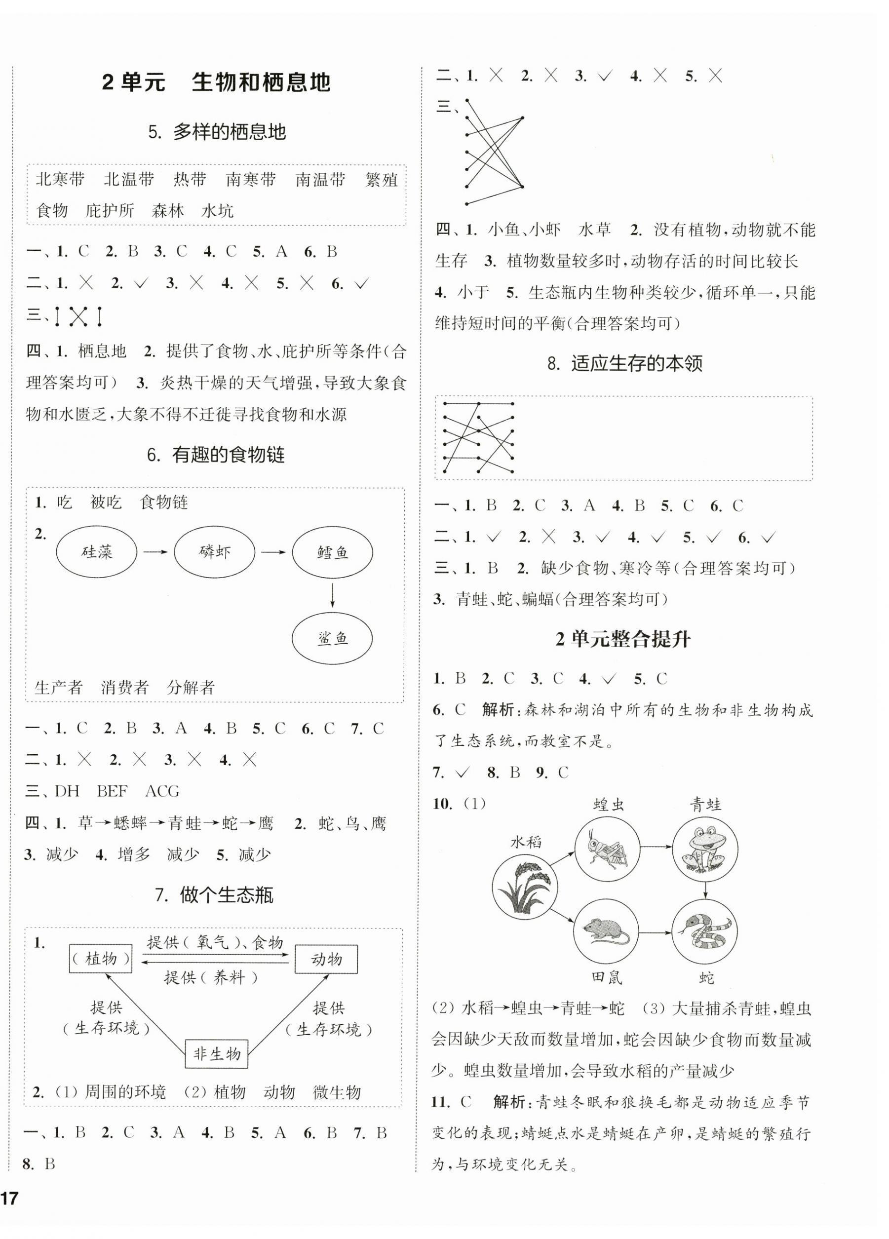 2025年通城學典課時作業本六年級科學下冊蘇教版 第2頁