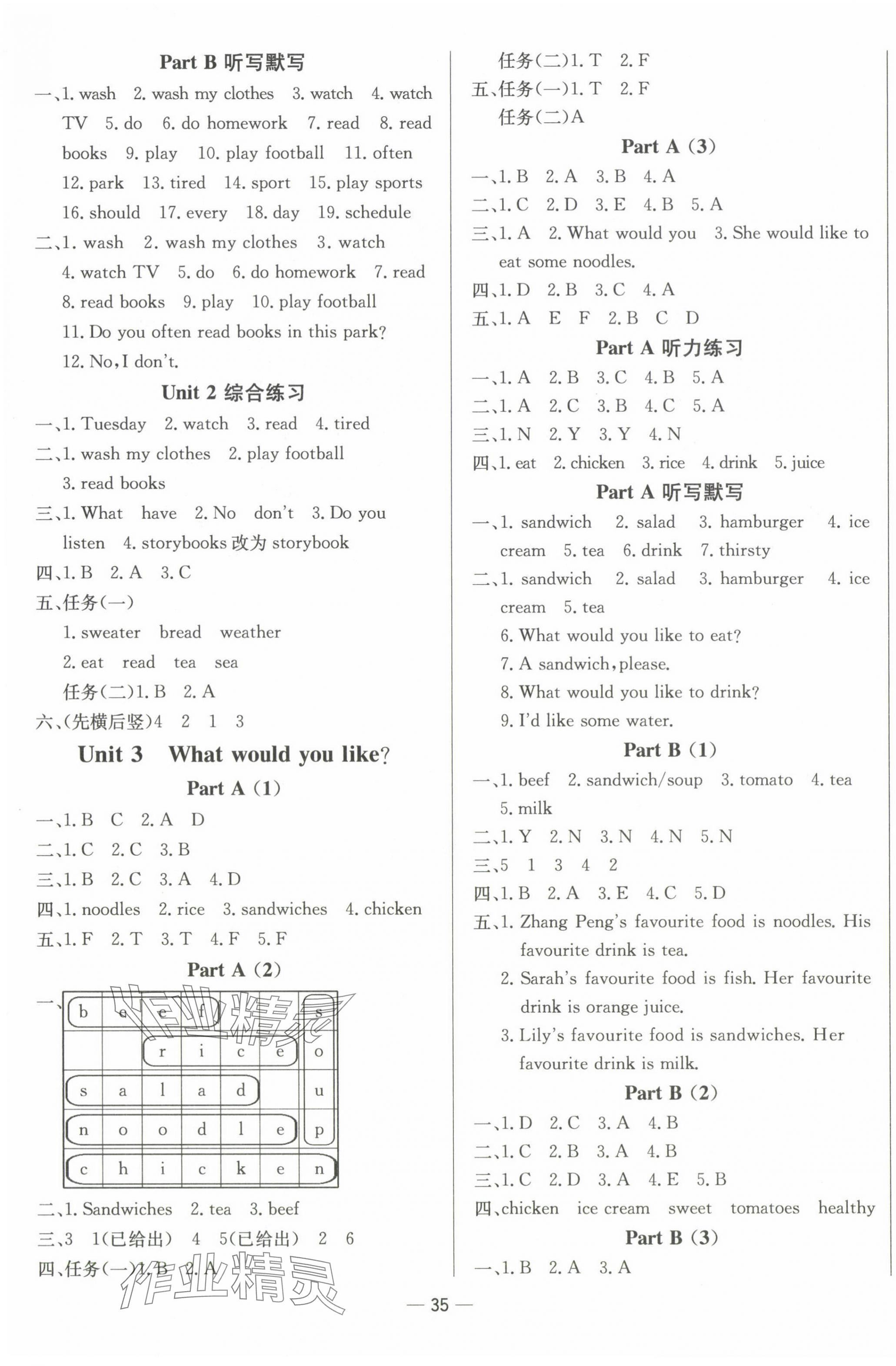 2024年新課標(biāo)同步學(xué)練測(cè)五年級(jí)英語(yǔ)上冊(cè)人教版 第3頁(yè)