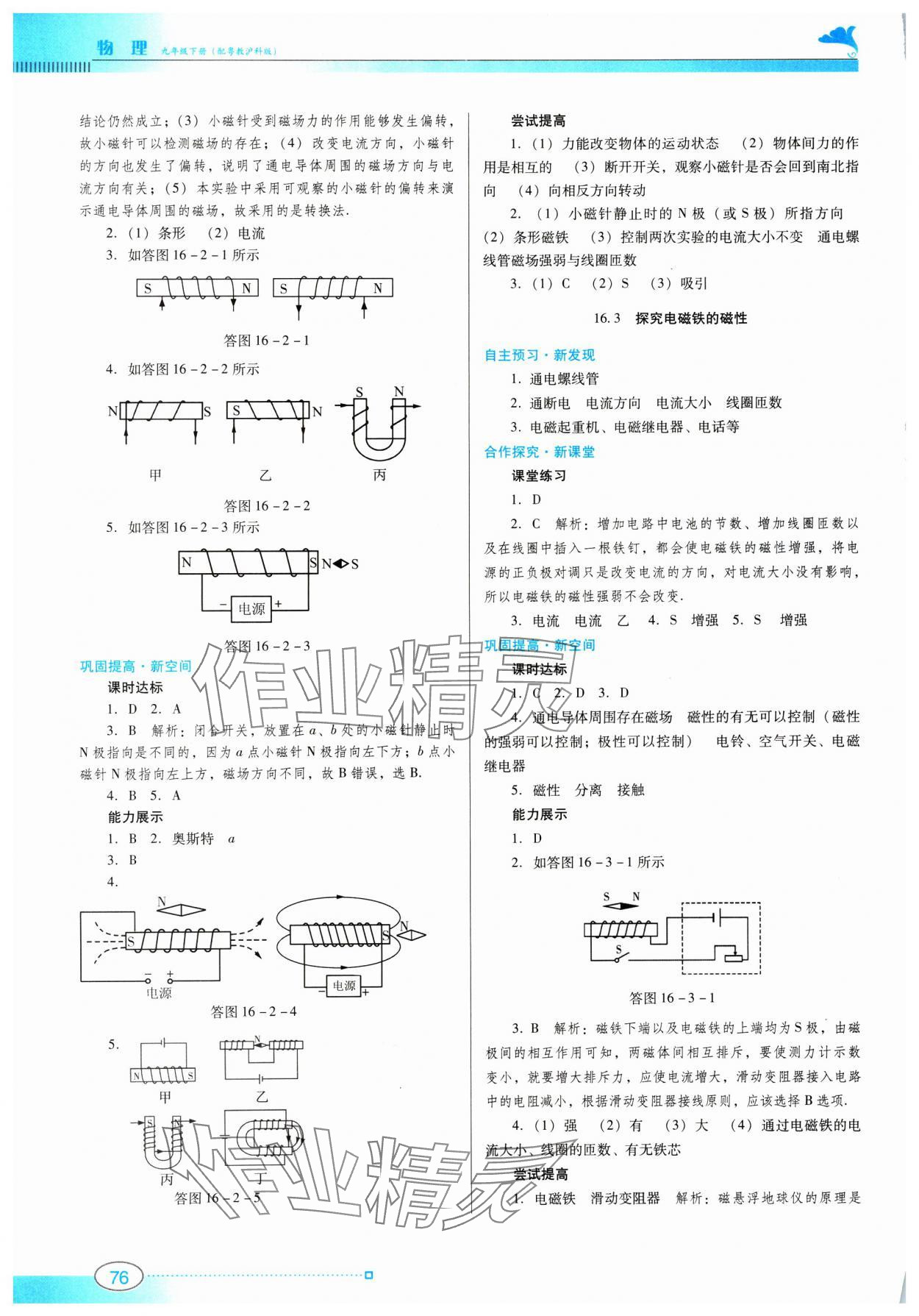 2025年南方新課堂金牌學(xué)案九年級(jí)物理下冊(cè)滬粵版 第2頁