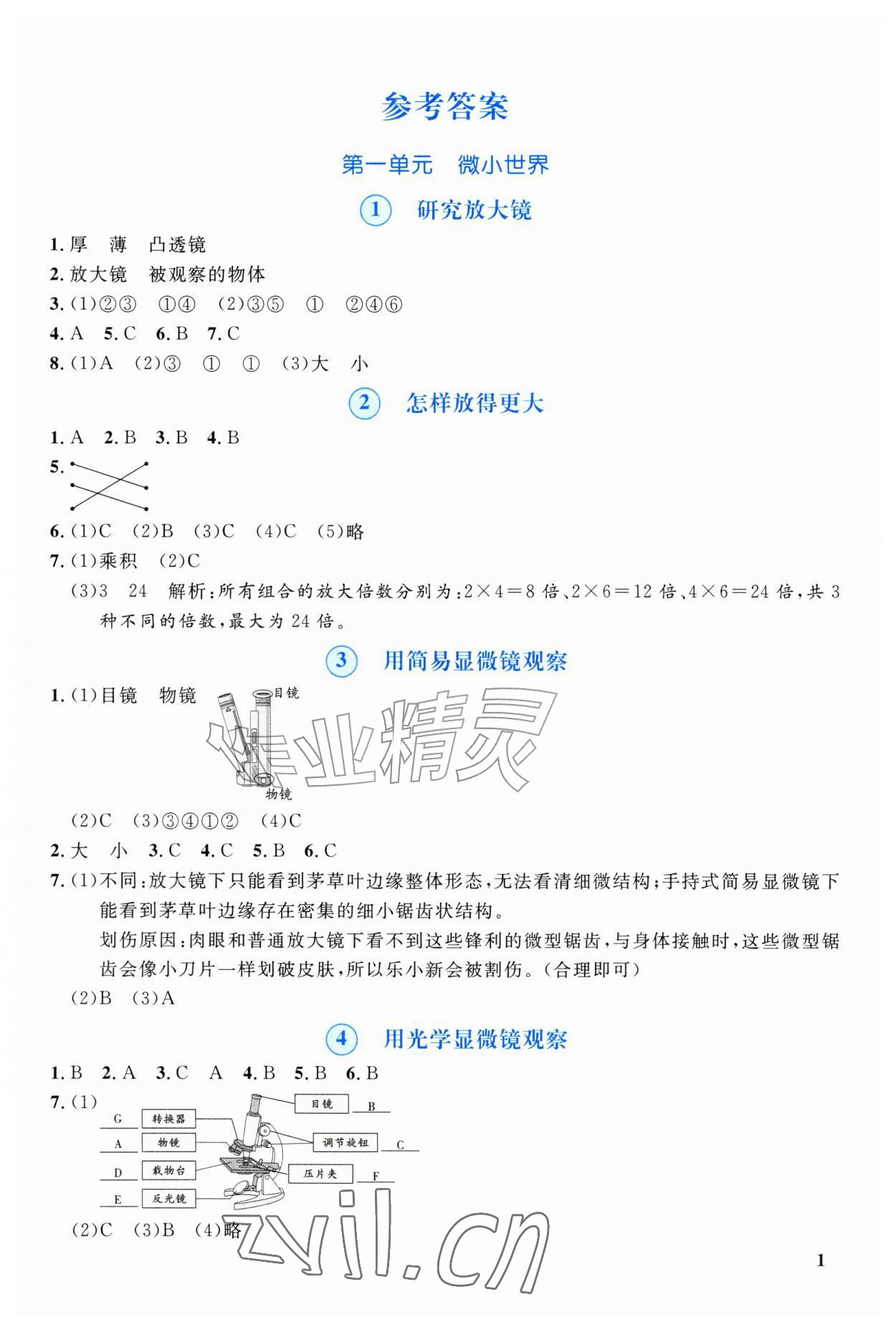 2026年新领程资源包五年级科学上册教科版&nbsp;第1页