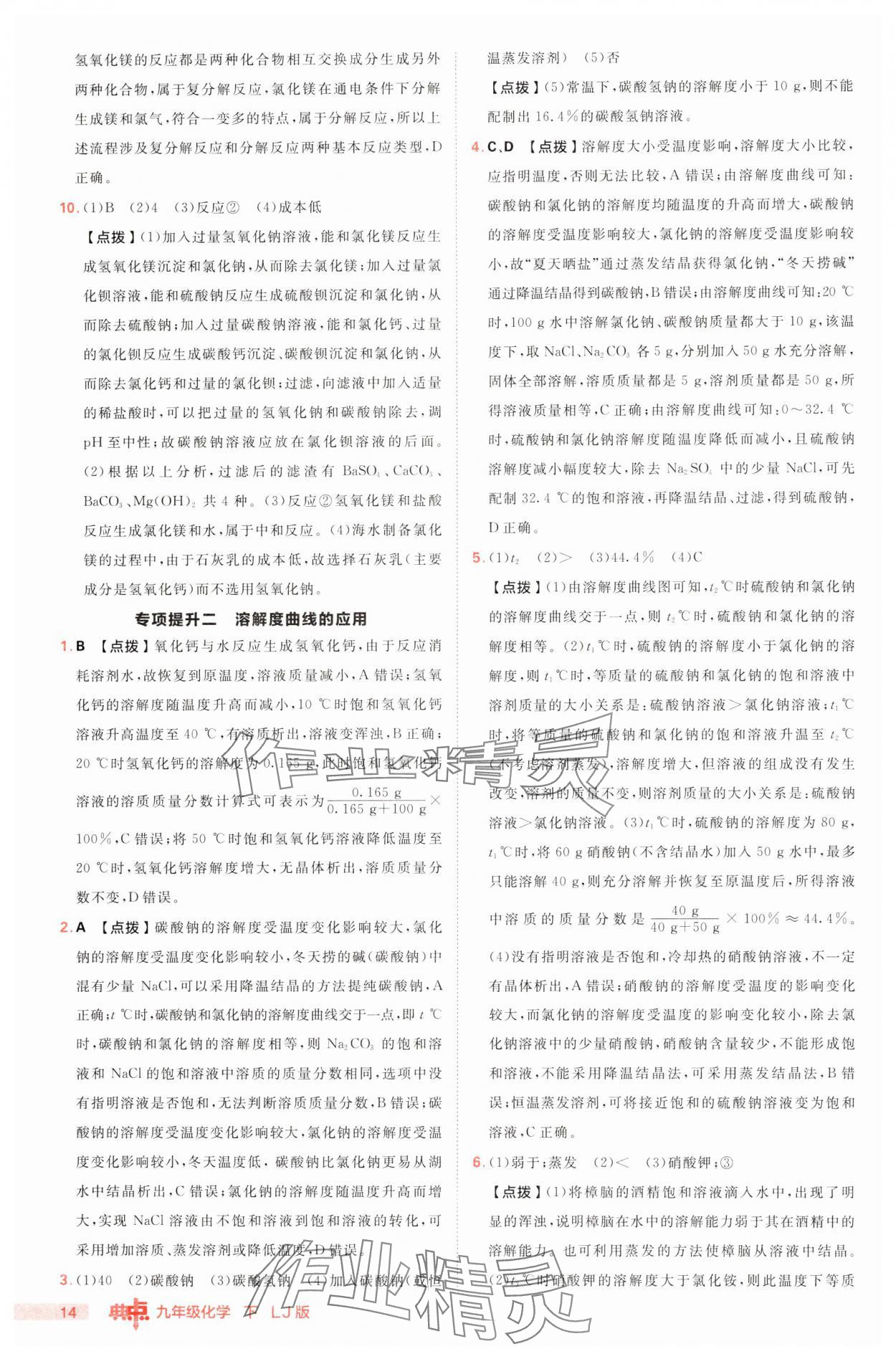 2025年綜合應(yīng)用創(chuàng)新題典中點(diǎn)九年級(jí)化學(xué)下冊(cè)魯教版 第14頁(yè)