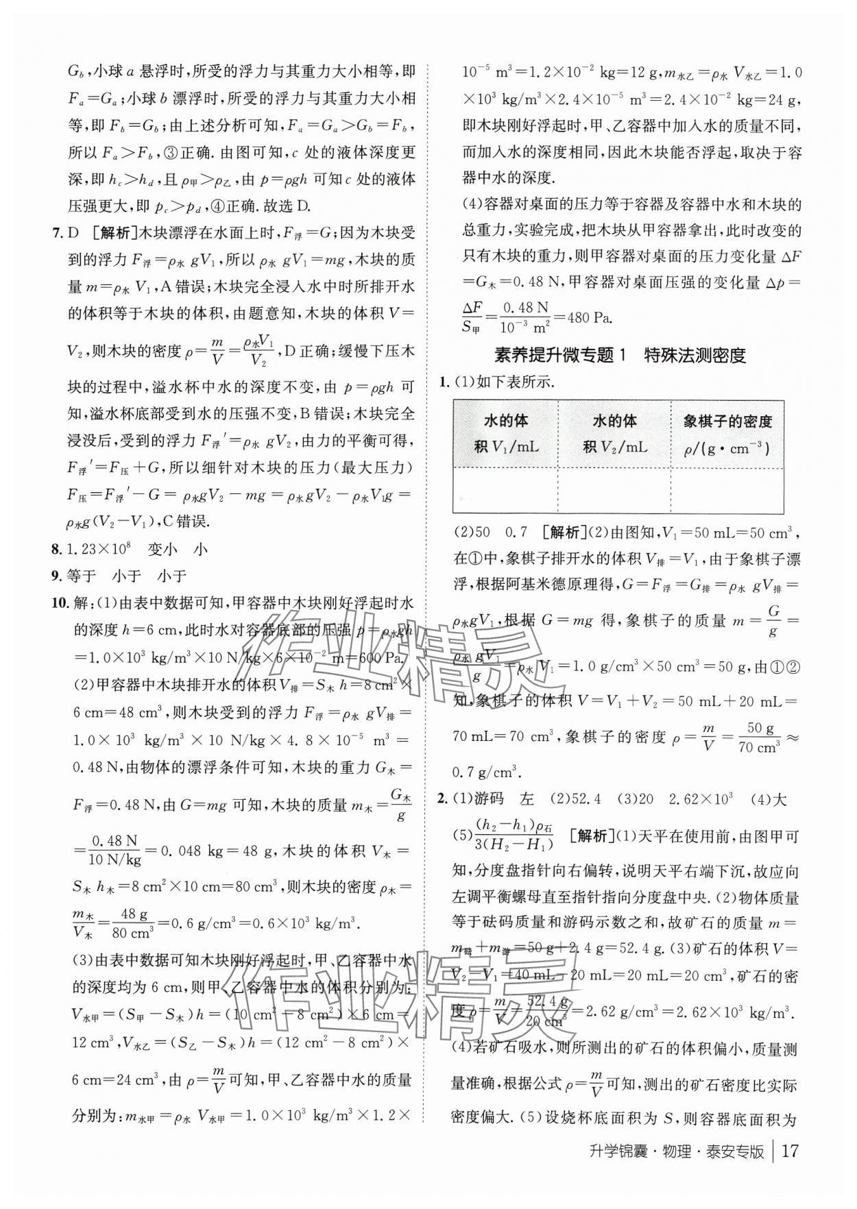 2024年升学锦囊物理泰安专版 第17页