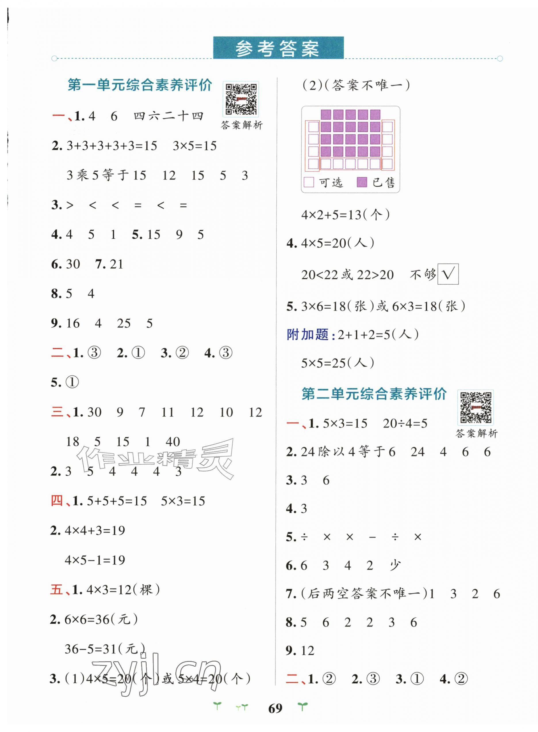 2026年小学学霸冲A卷二年级数学上册苏教版&nbsp;第1页